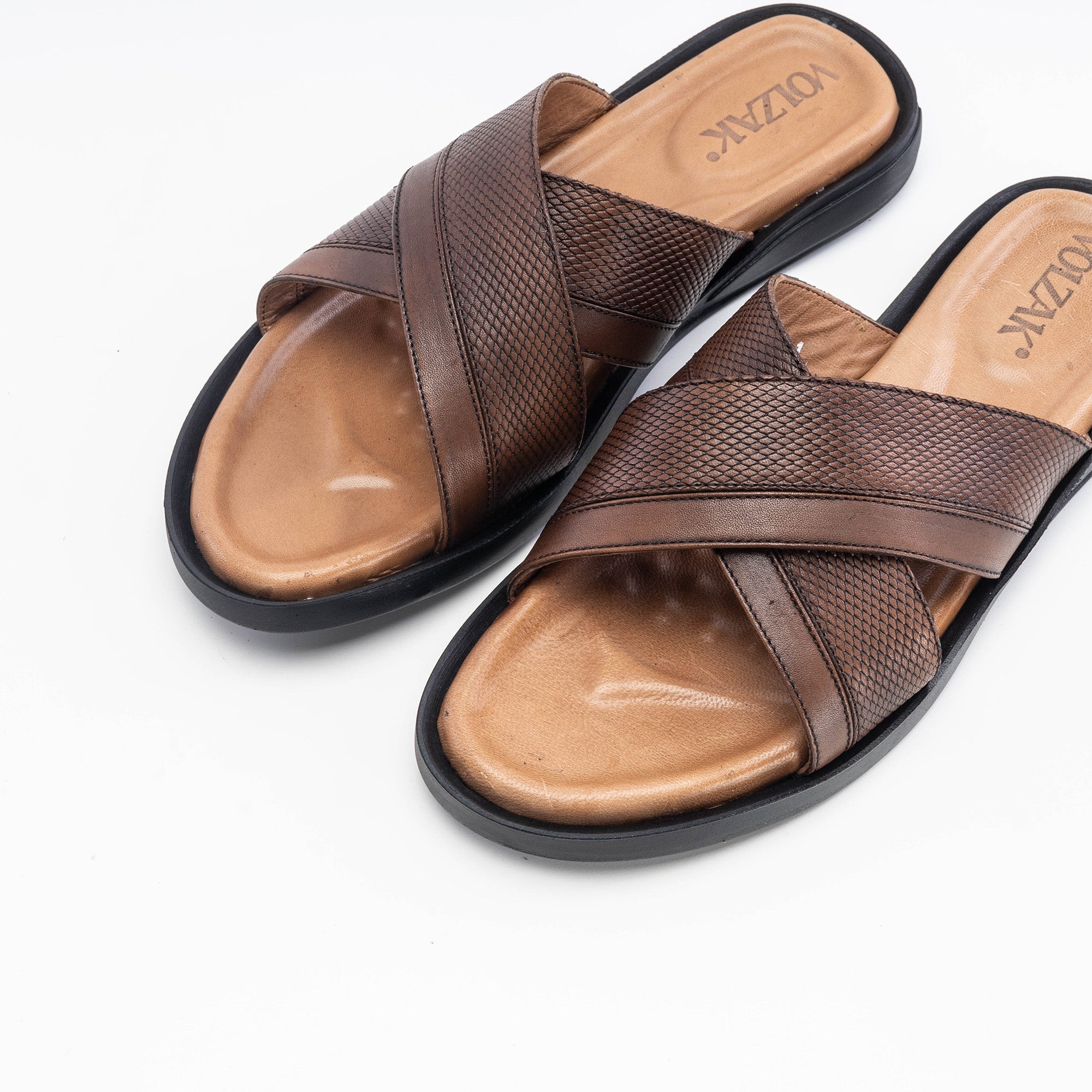 Volzak 5132 S Vintage Brown Leather Sandal