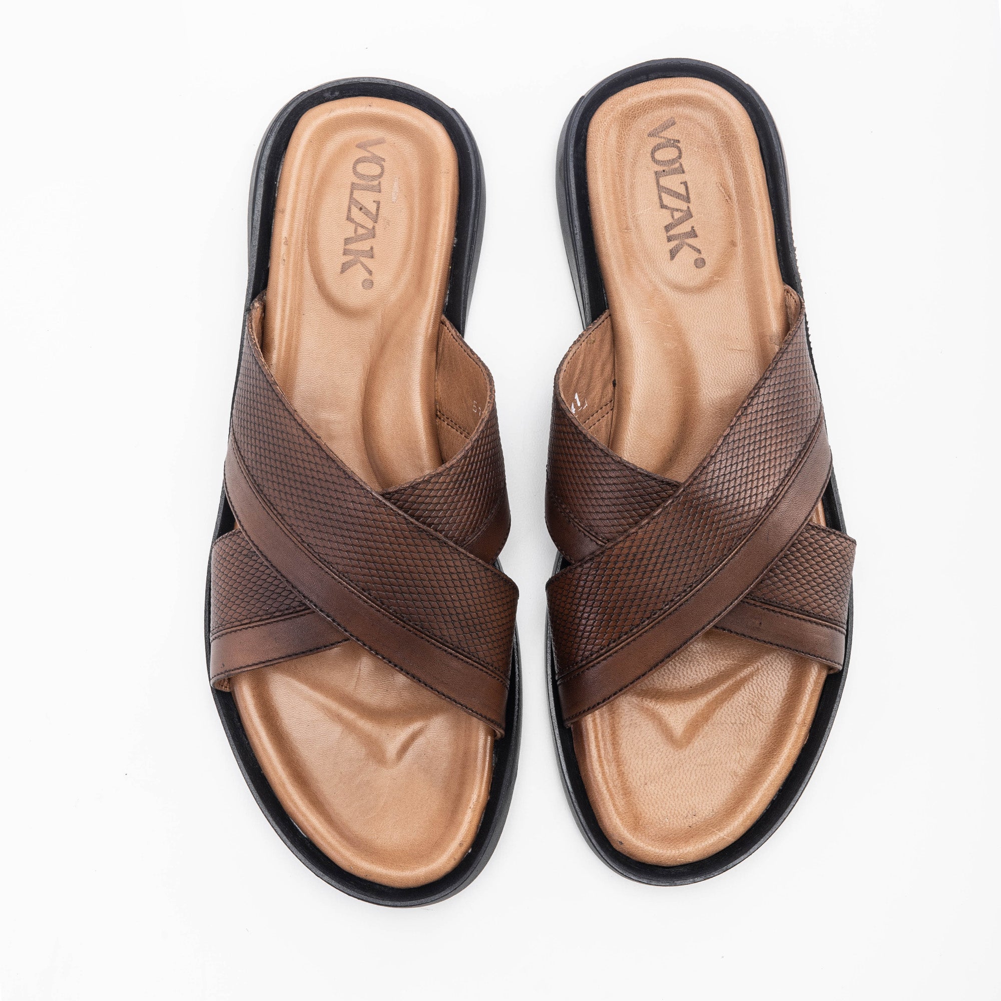 Volzak 5132 S Vintage Brown Leather Sandal