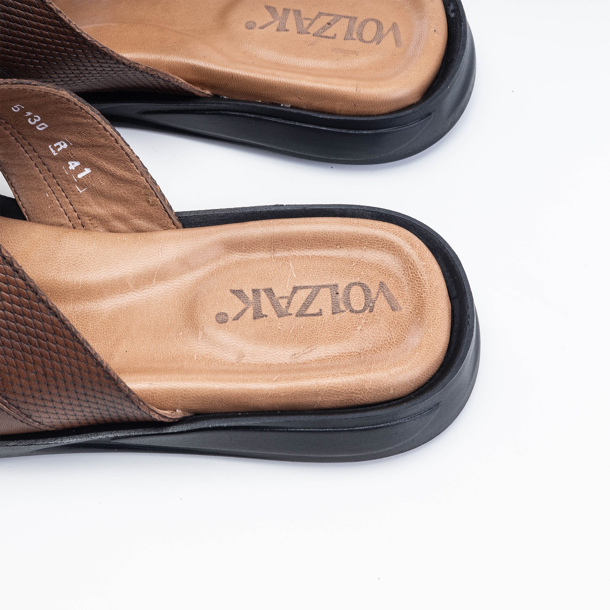 Volzak 5132 S Vintage Brown Leather Sandal
