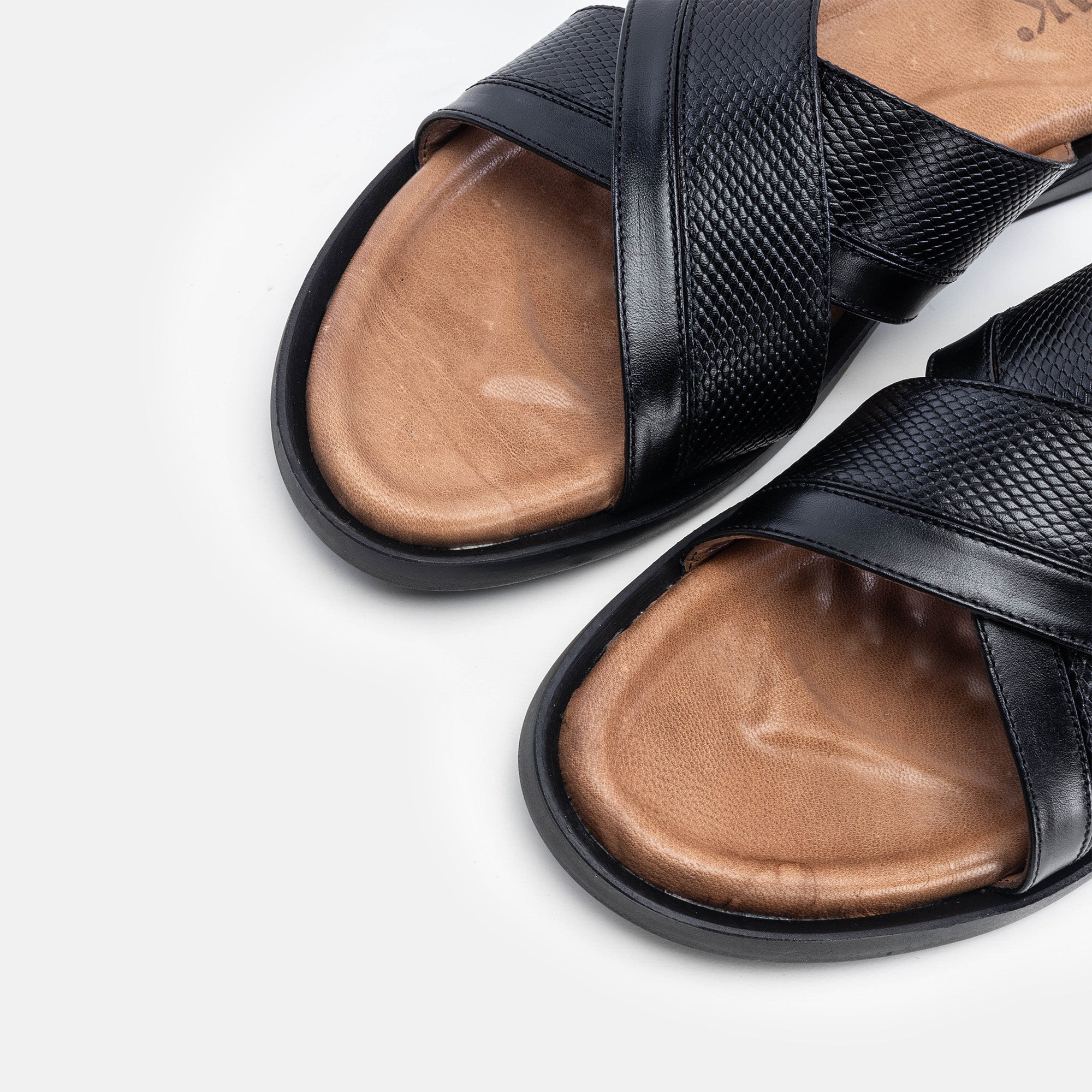 Volzak 5132 S Sandale en cuir noir