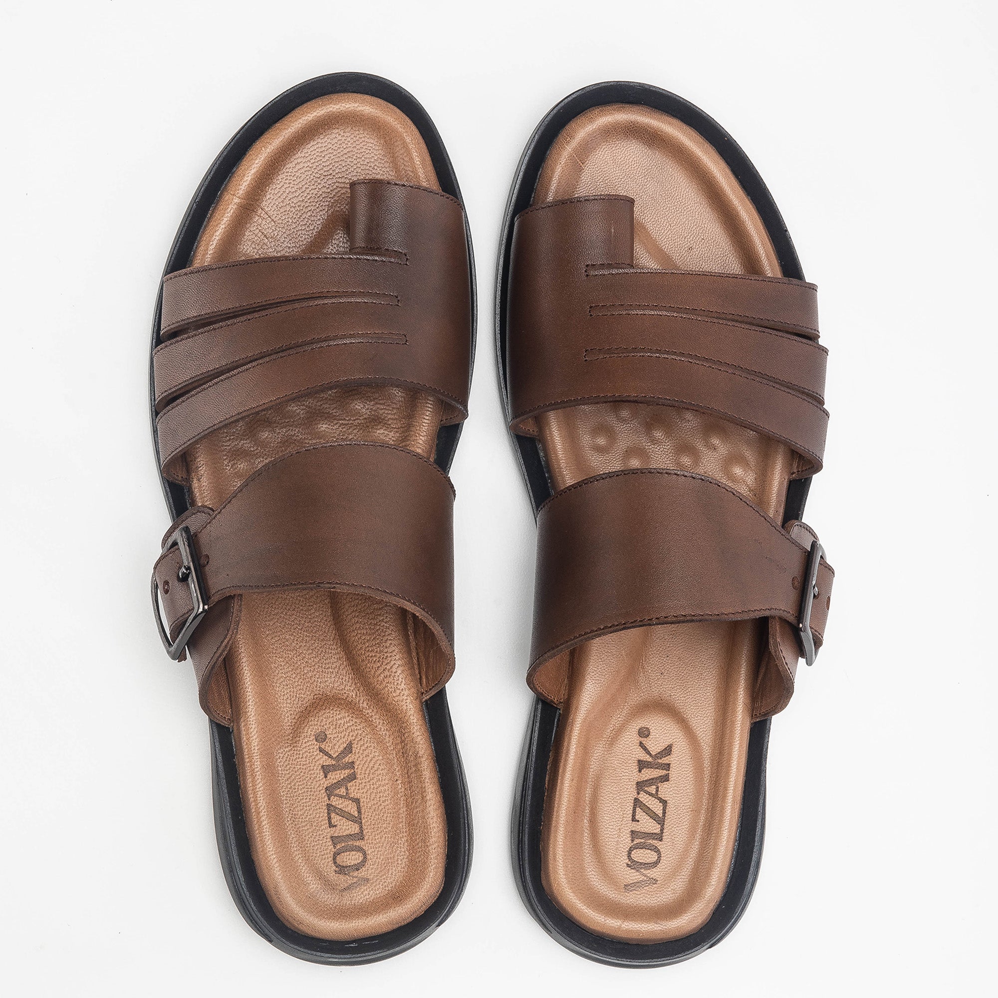 Volzak 5135 S Vintage Brown Leather Sandal