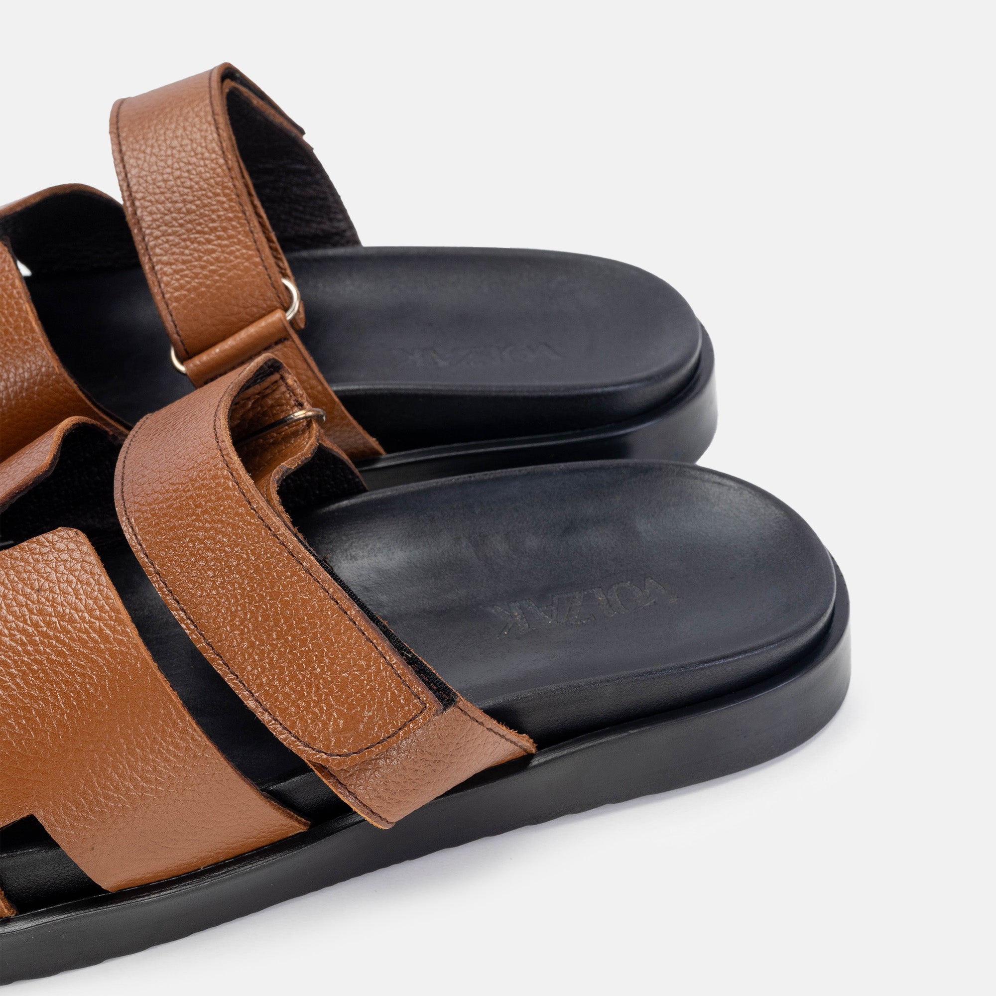 Volzak 5222 Sandale en cuir camel