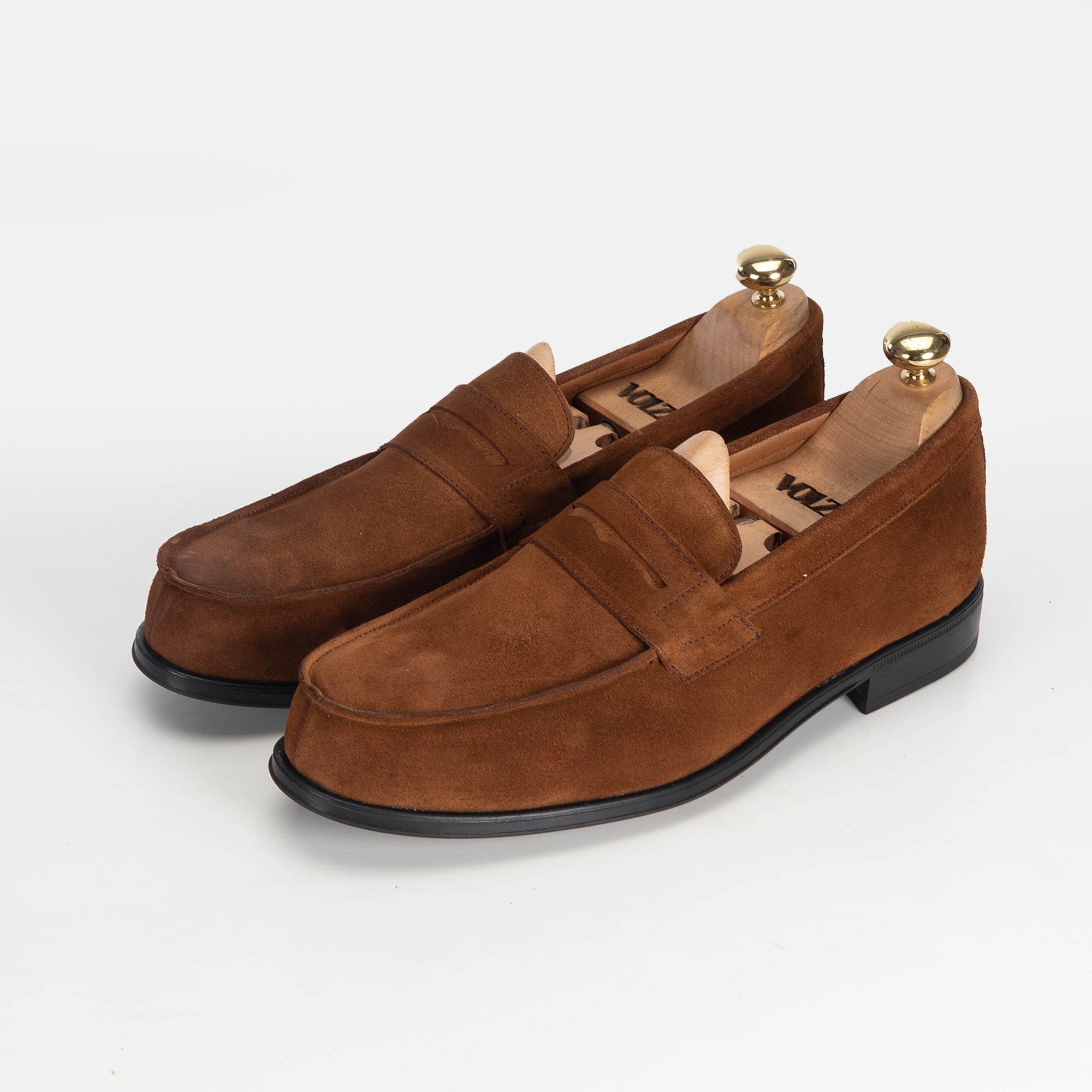 Volzak 5157 mocassin en daim camel