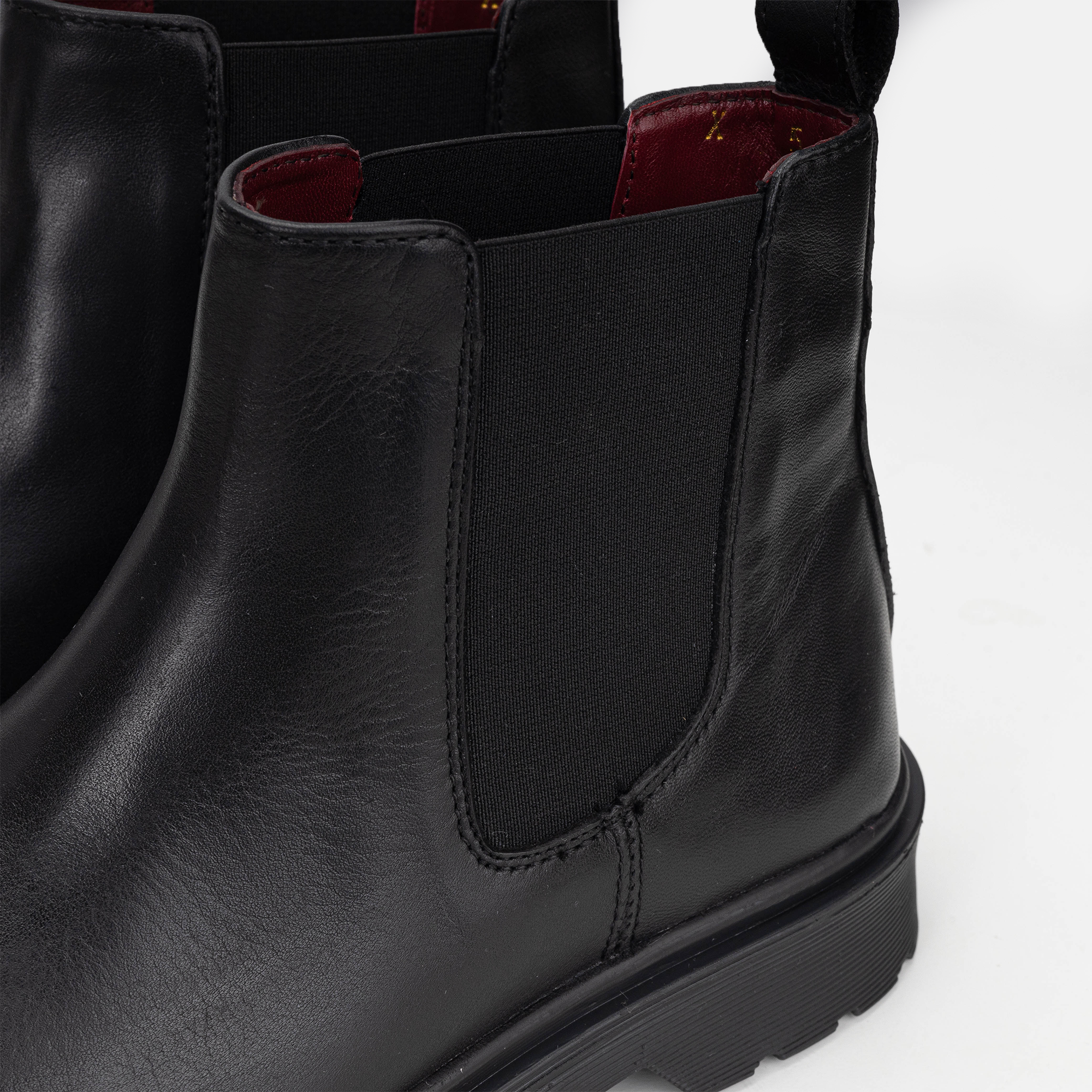 Volzak 5809 Black Leather Ankle Boot