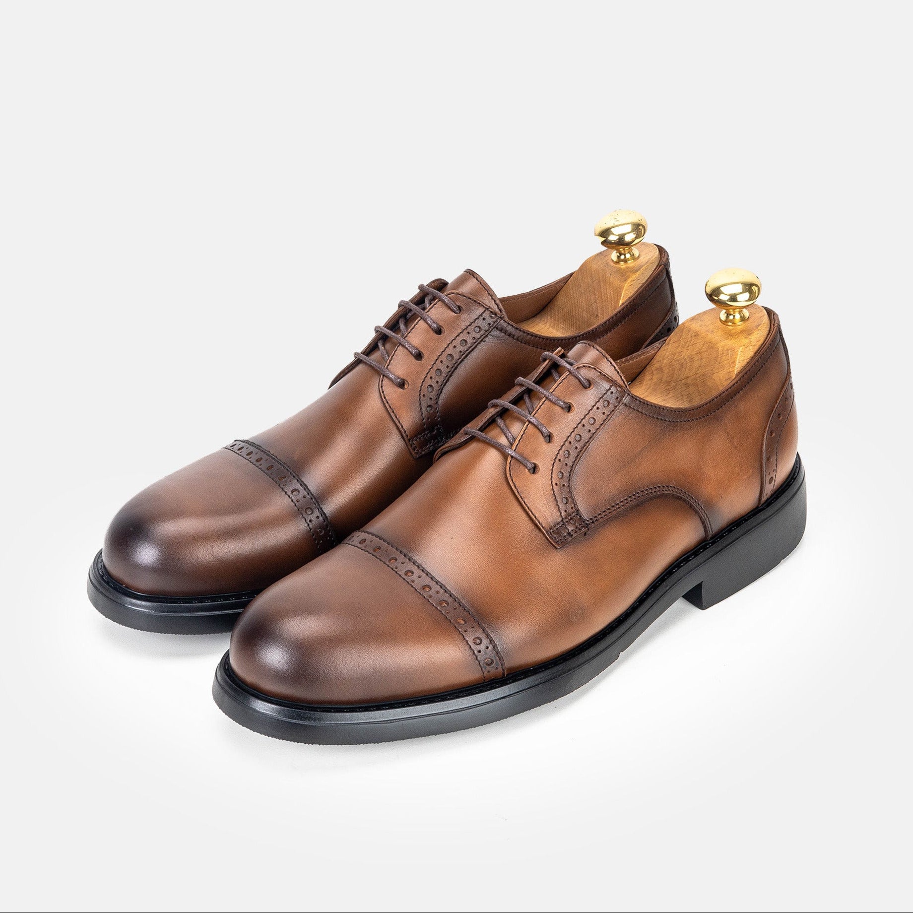 Volzak 5320 chaussure en cuir Marron Vintage