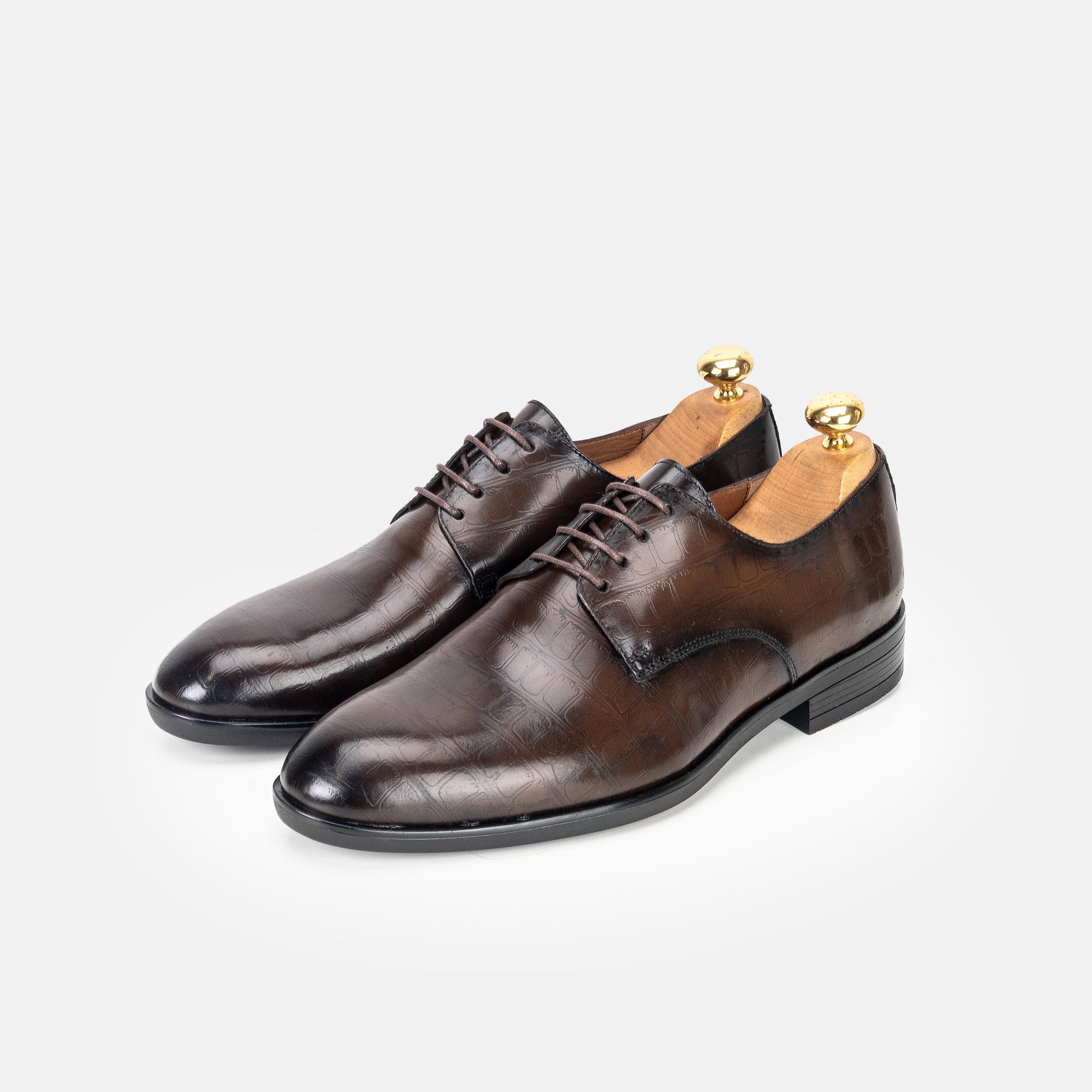 Volzak 5323 chaussure en cuir Marron Vintage