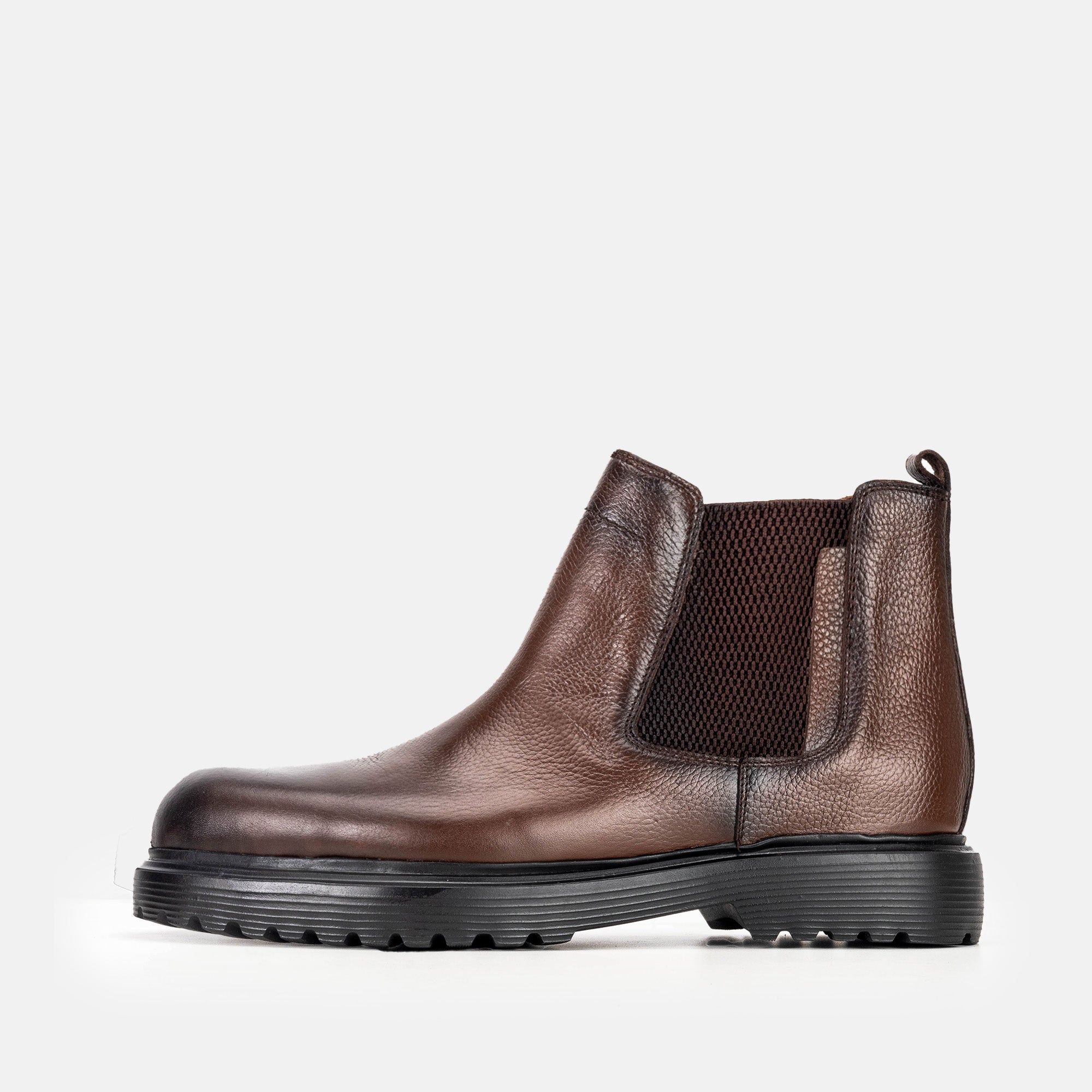 Volzak 5315 Grained Brown Leather Ankle Boot
