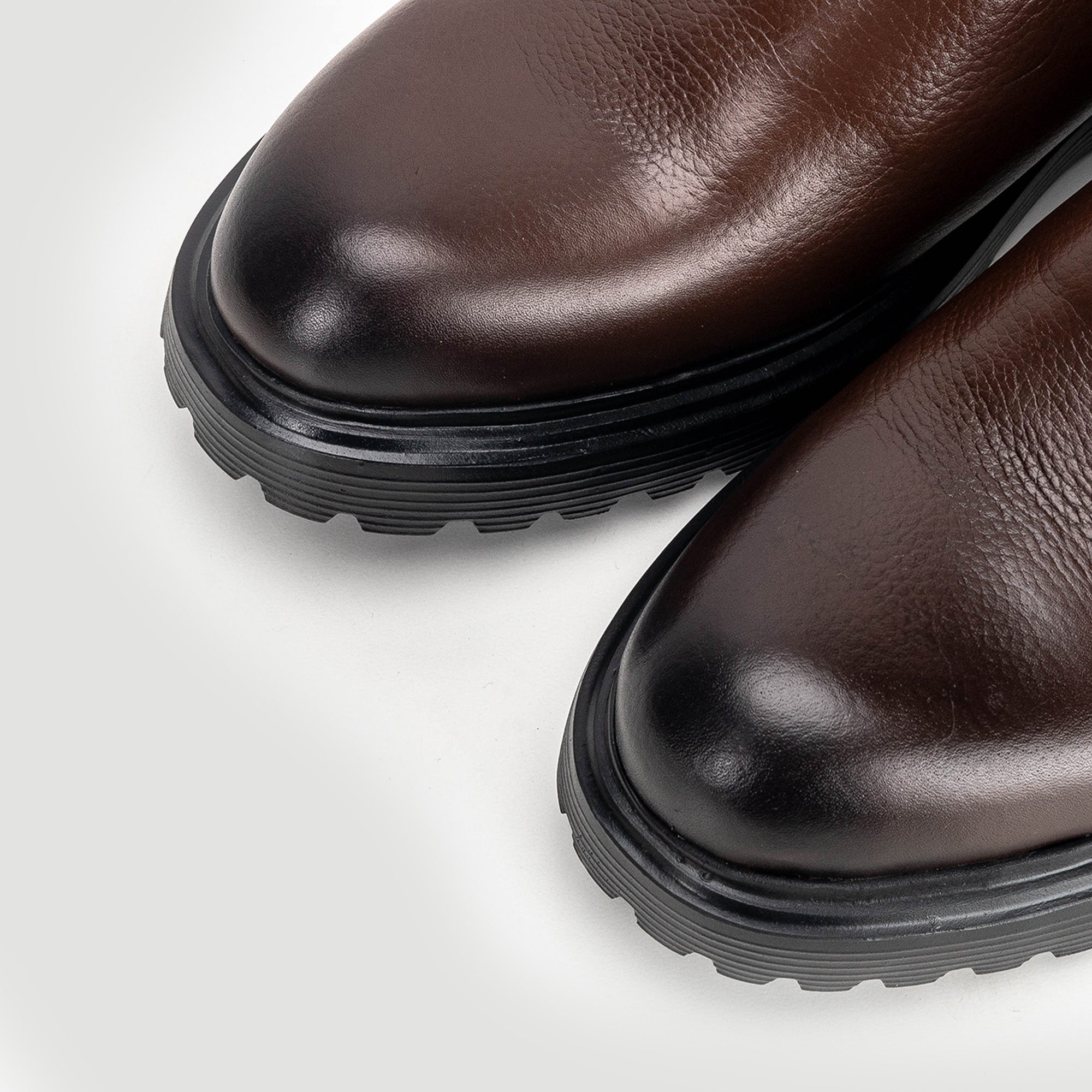 Volzak 5315 Grained Brown Leather Ankle Boot