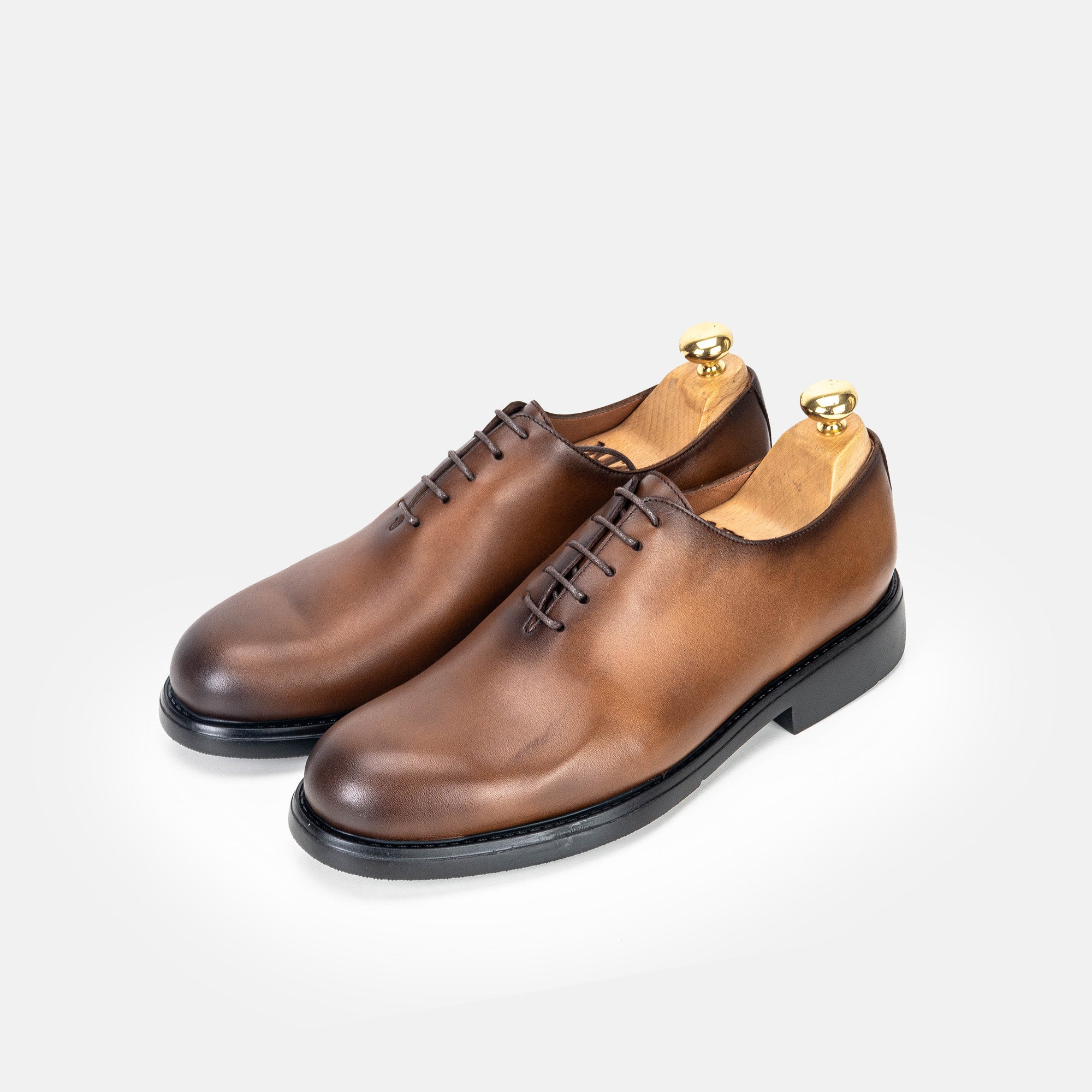 Volzak 5327 chaussure en cuir Marron Vintage
