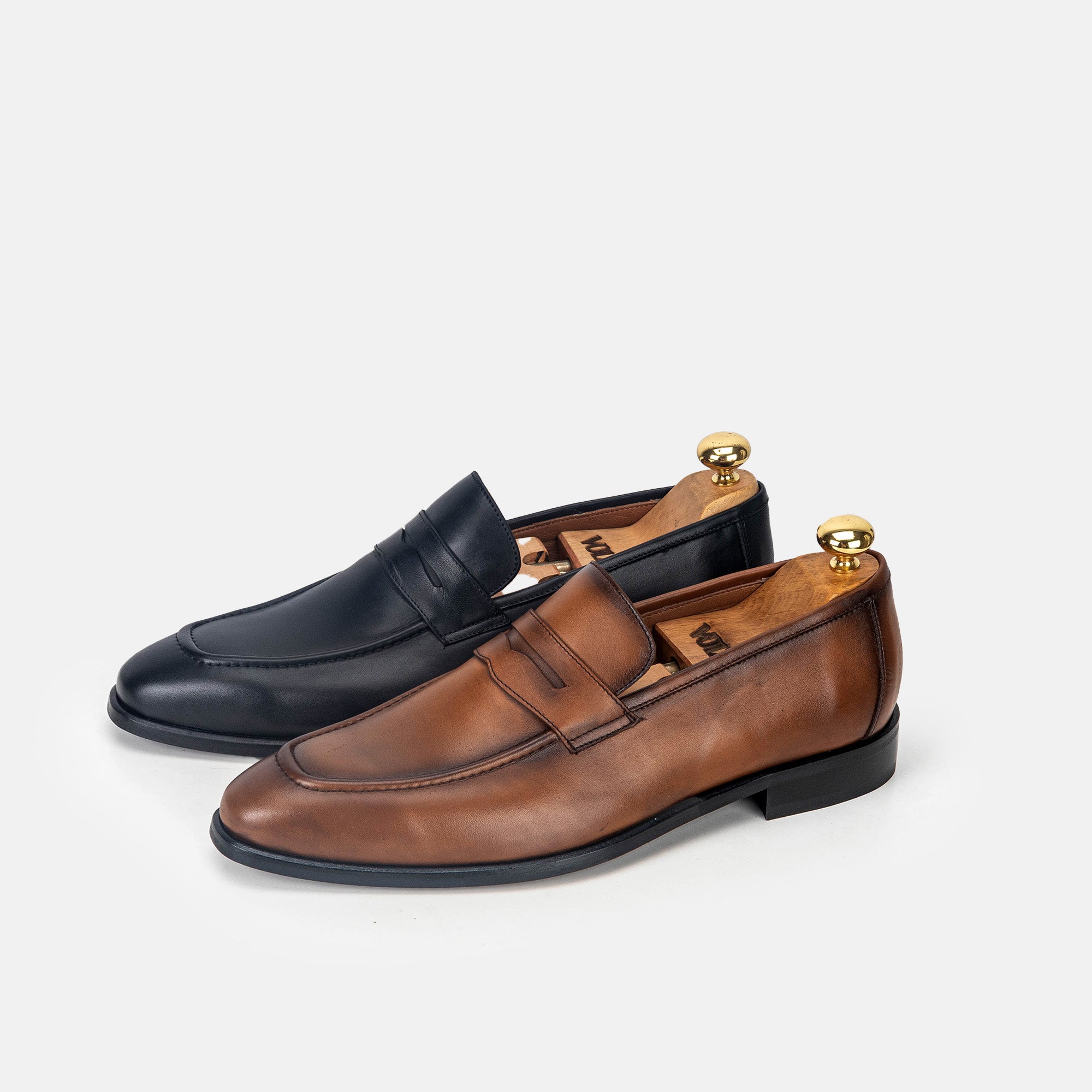 Volzak 5330 chaussure en cuir Marron Vintage