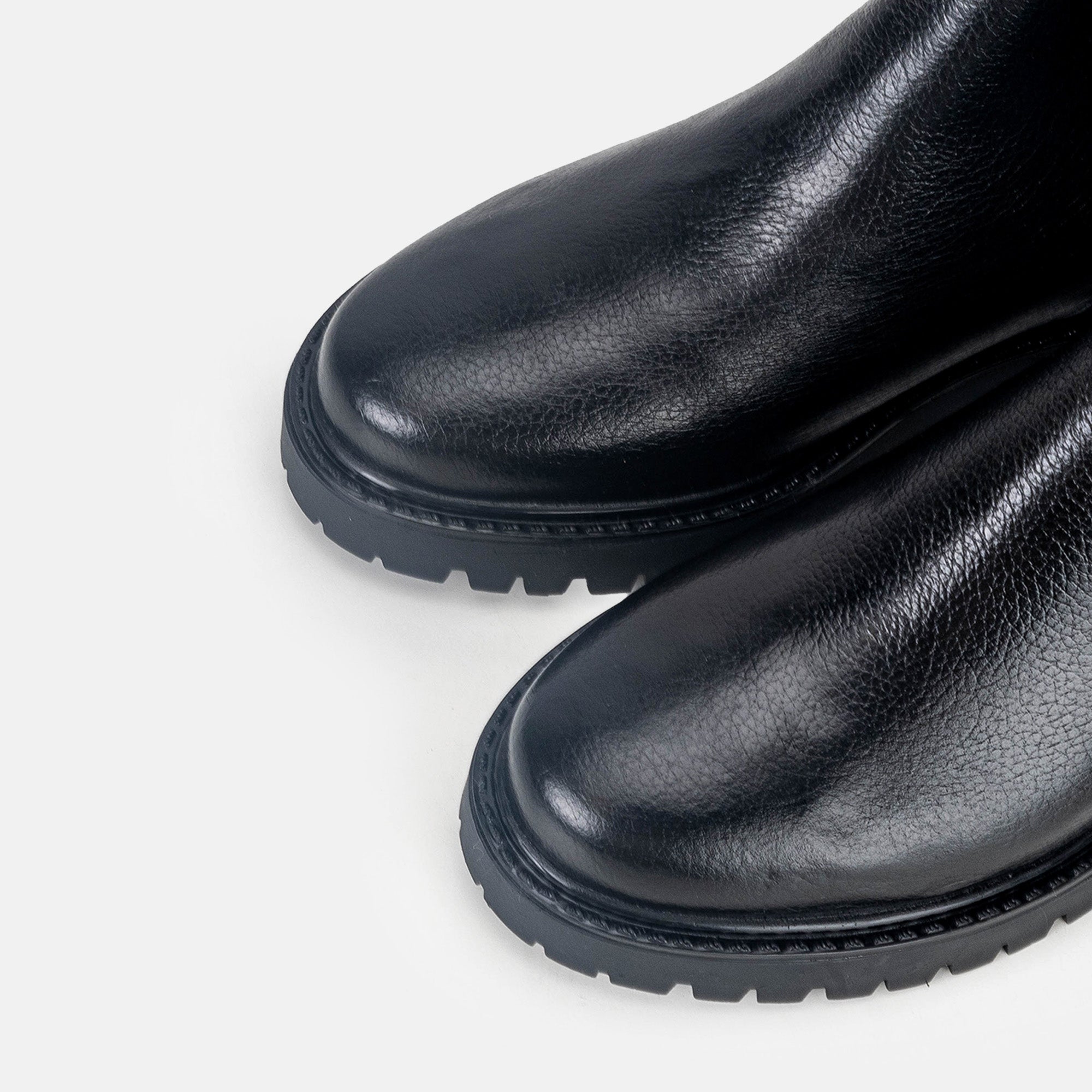 Volzak 7301 Bottine en cuir Noir Grainé