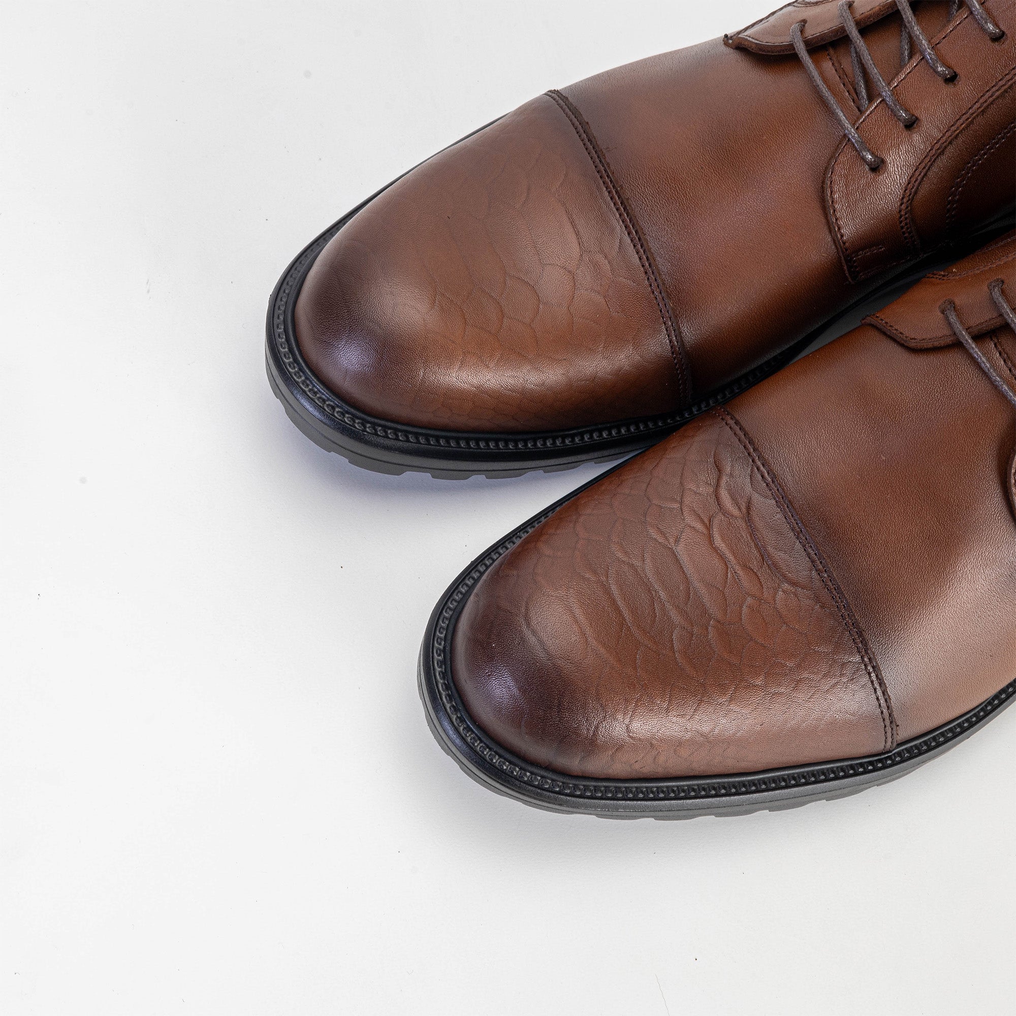 Volzak 5304 Bottine en cuir Marrone Vintage