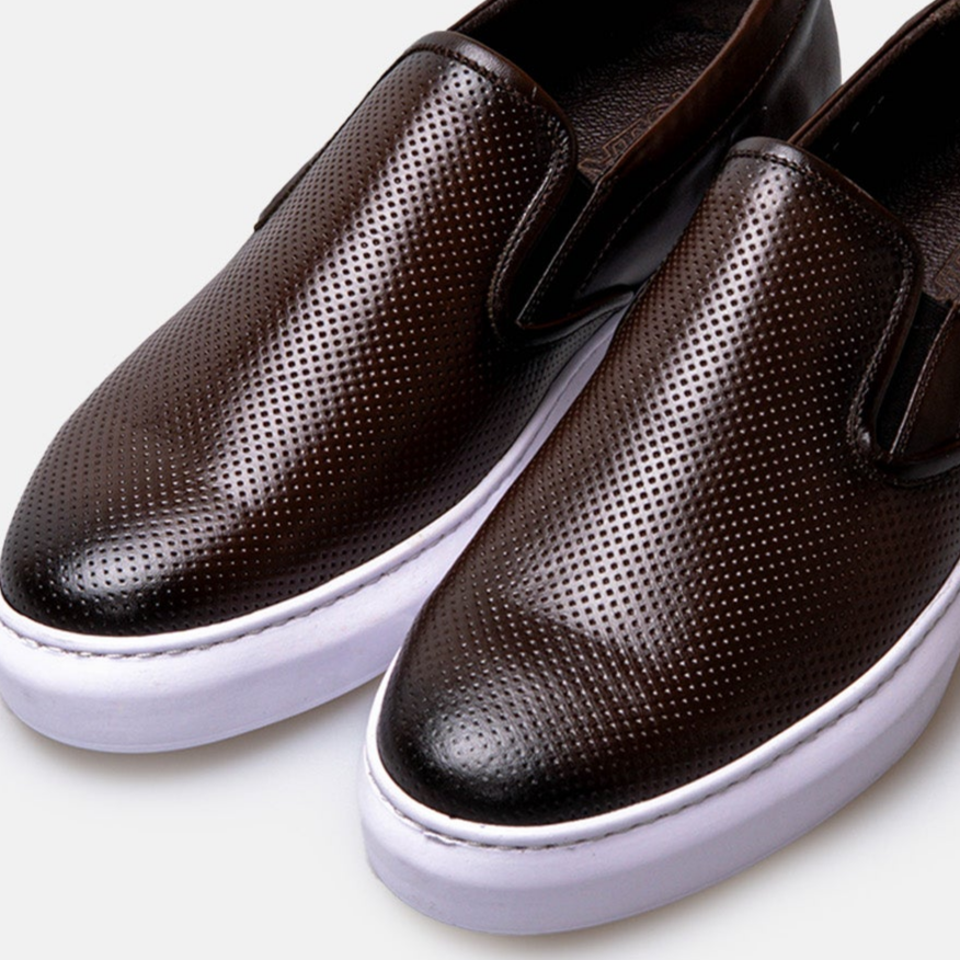 Volzak 5417 basket en cuir Marron