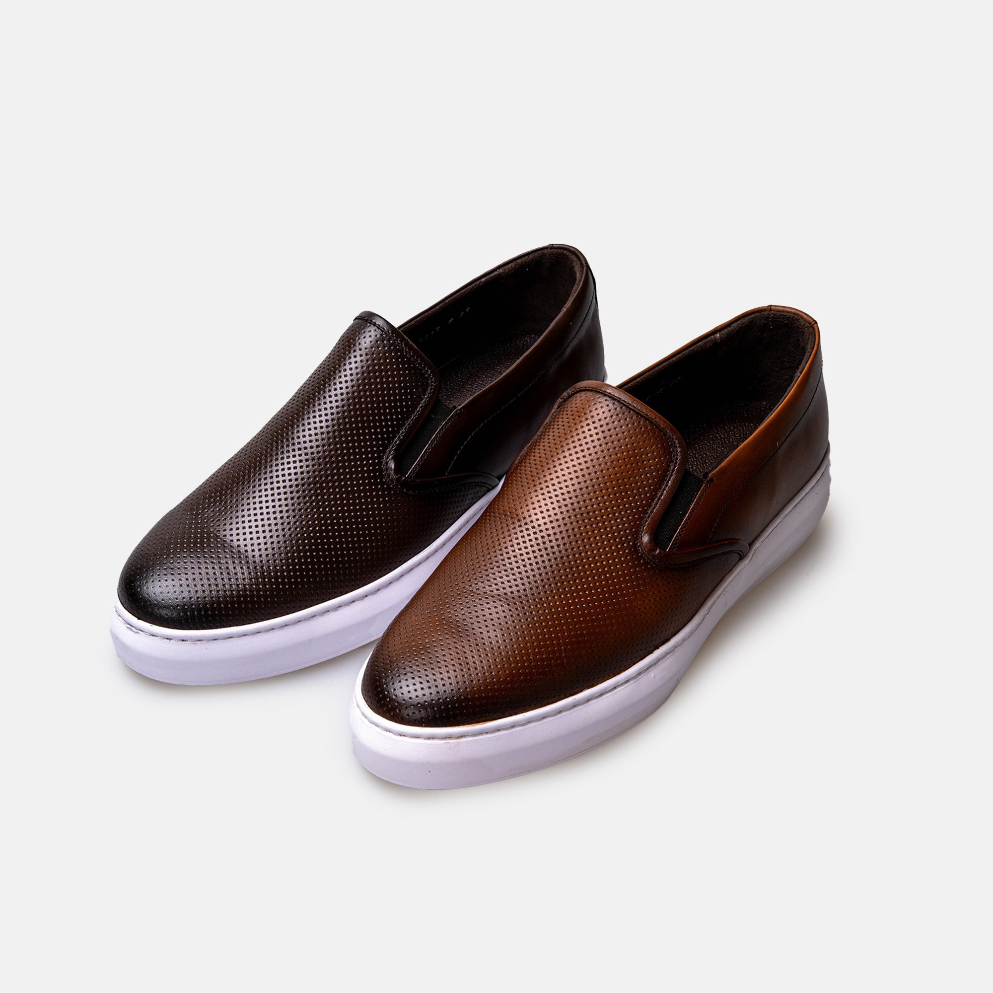 Volzak 5417 basket en cuir Marron