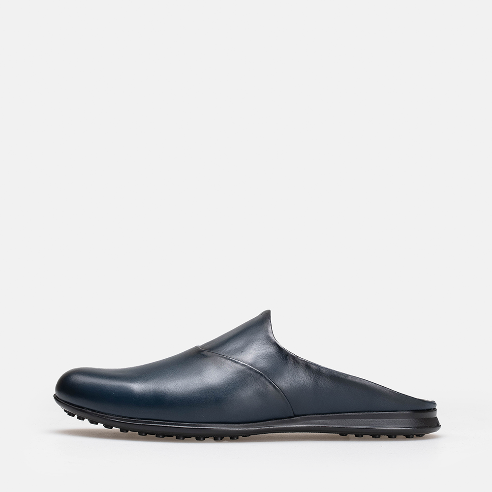 Volzak 5402 Mule en cuir Bleu