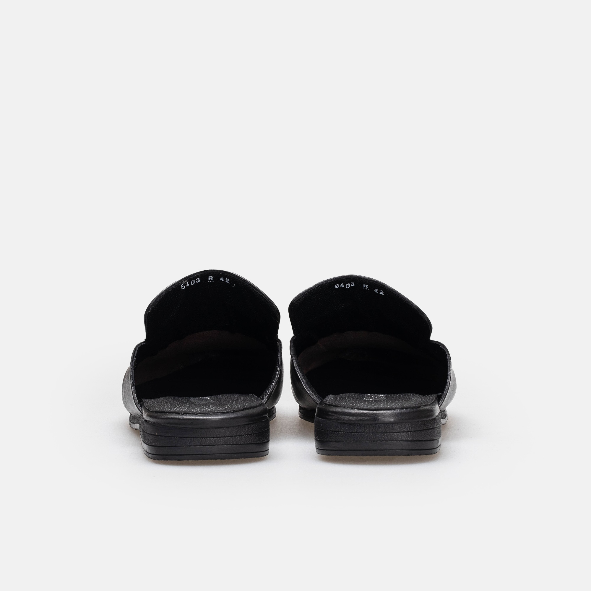 Volzak 5403 Black Leather Mule