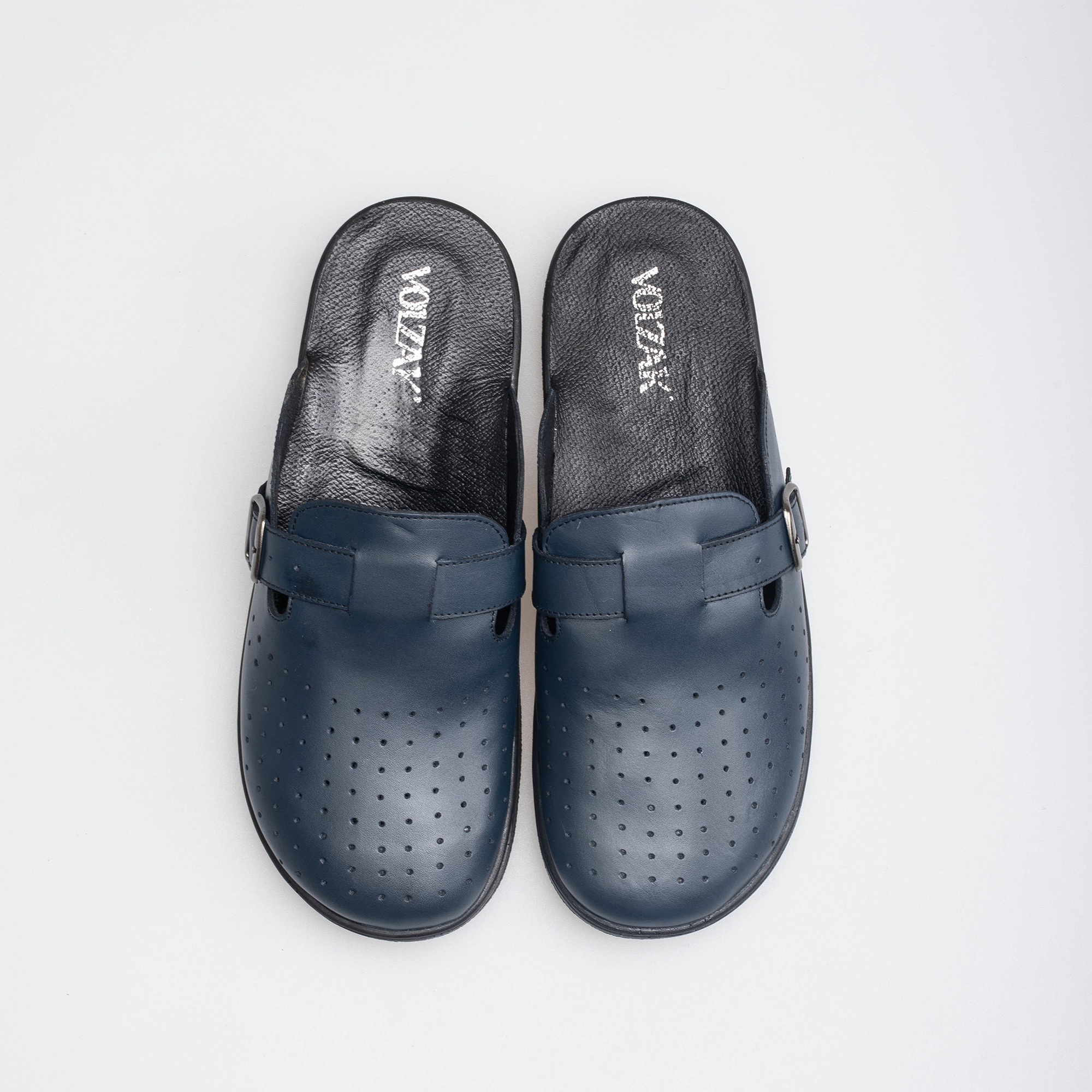 Volzak 5401 Sabot en cuir Bleu