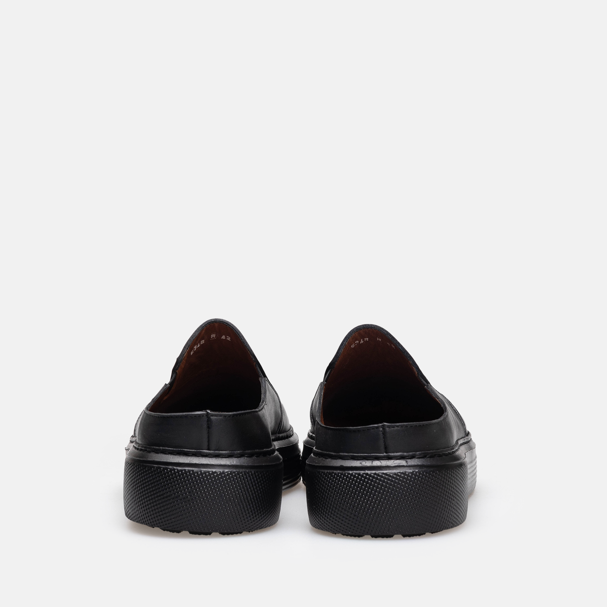 Volzak 5348 Mule en cuir Noir