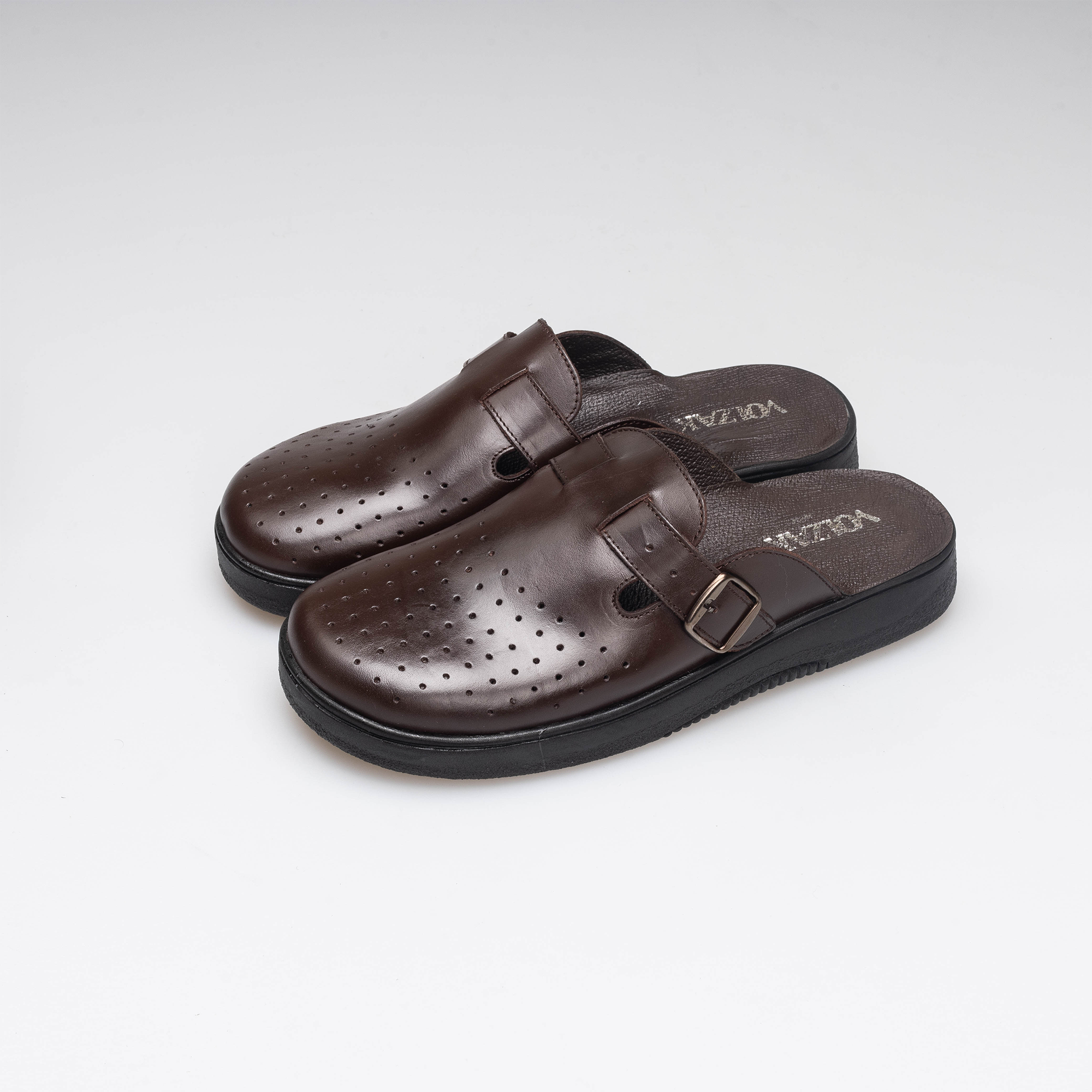 Volzak 5401 Sabot en cuir Marron