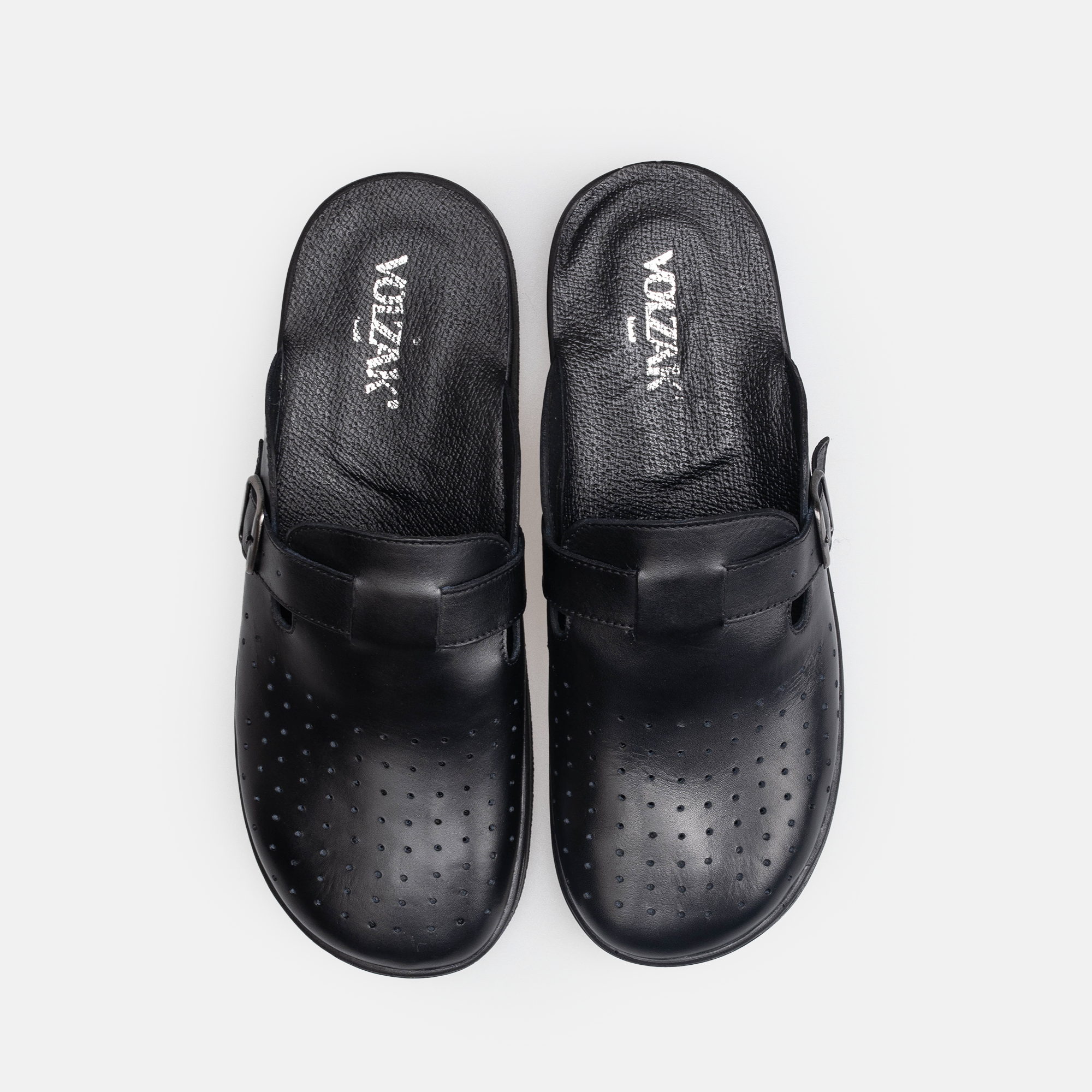 Volzak 5401 Sabot en cuir Noir