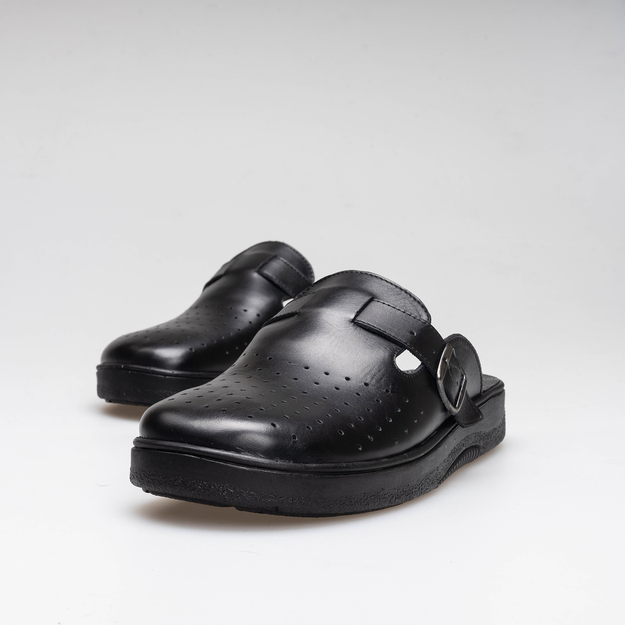 Volzak 5401 Sabot en cuir Noir