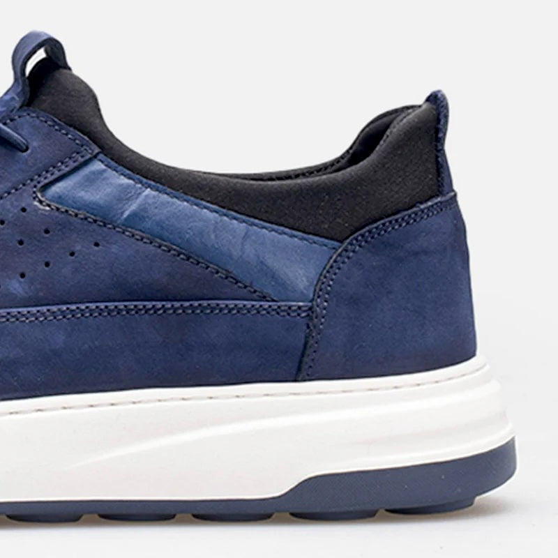Volzak 317 basket en nubuck Bleu