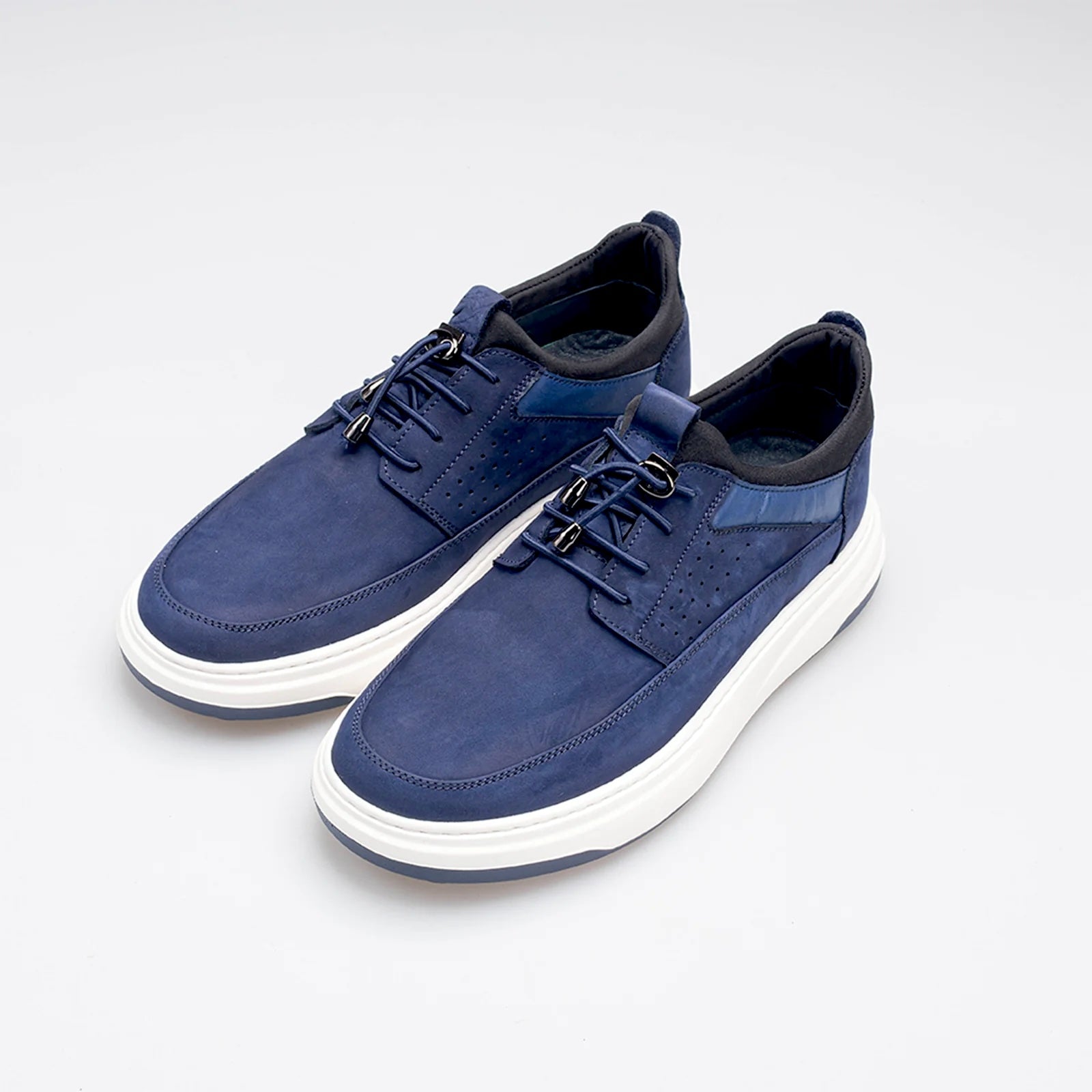 Volzak 317 basket en nubuck Bleu