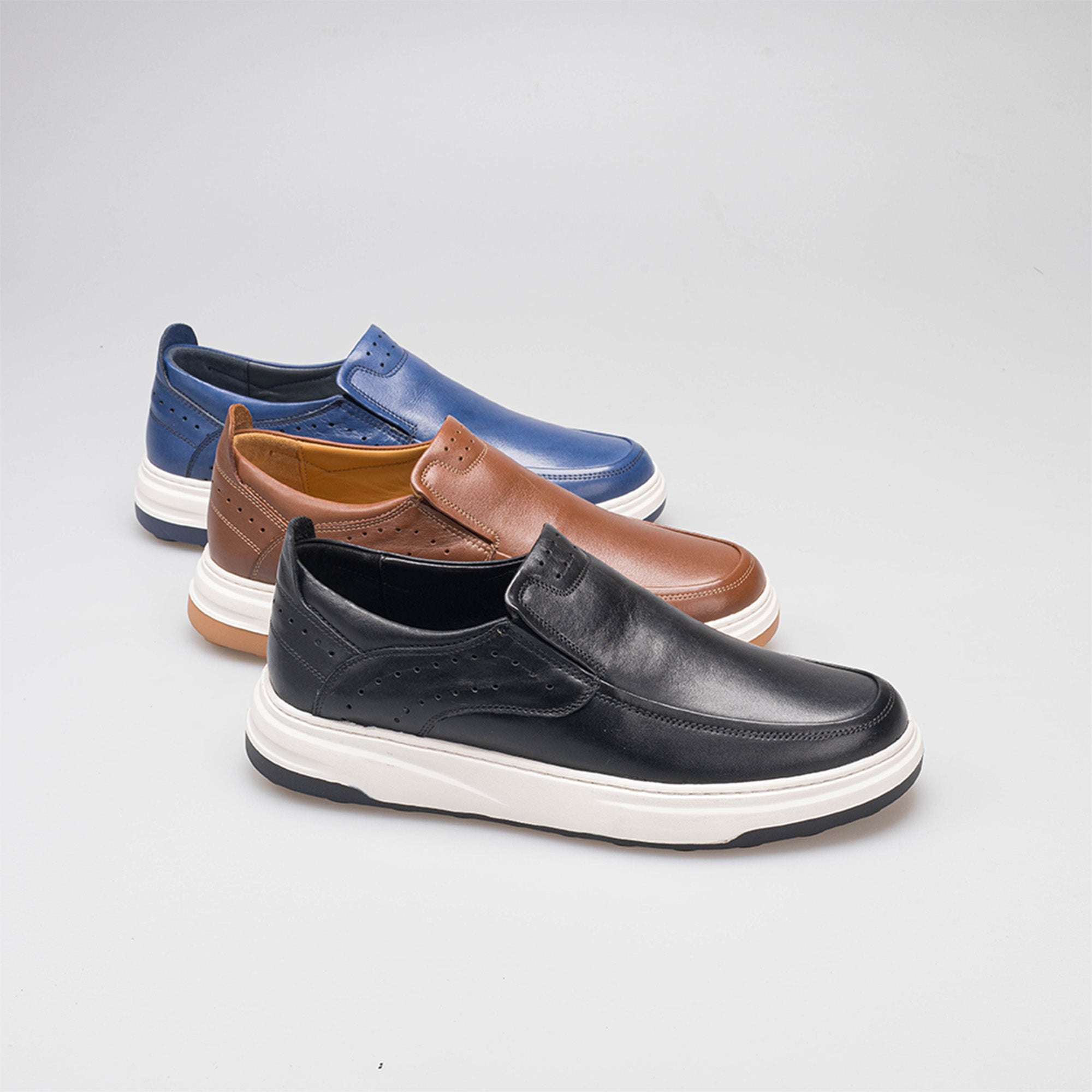 Volzak 3072 basket en cuir Noir
