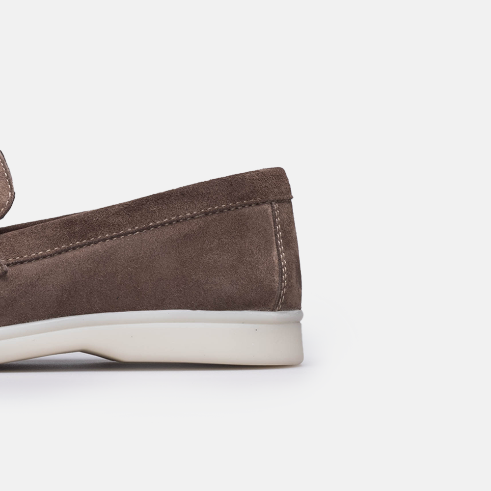 Volzak 1007 mocassin en daim Taupe