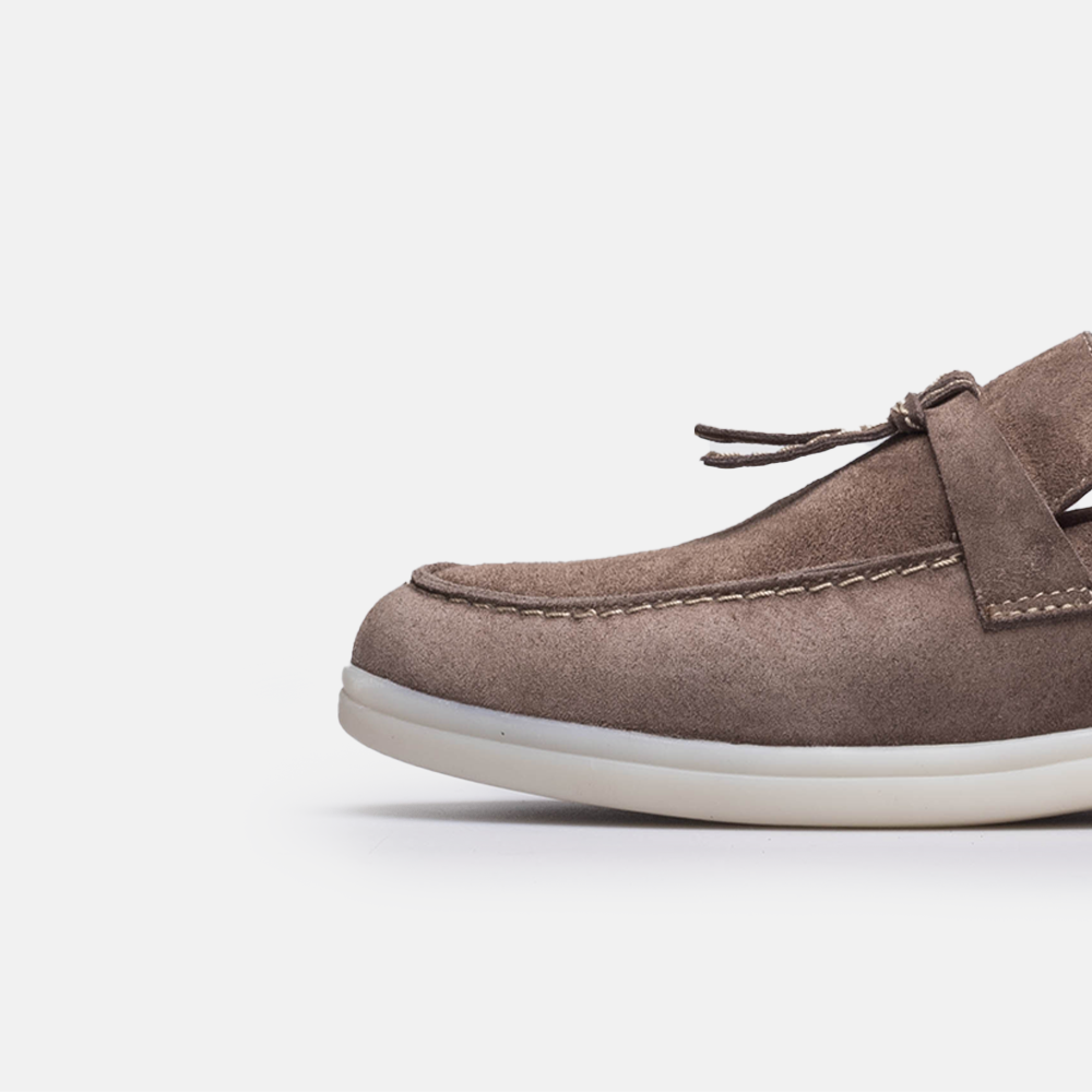 Volzak 1007 mocassin en daim Taupe