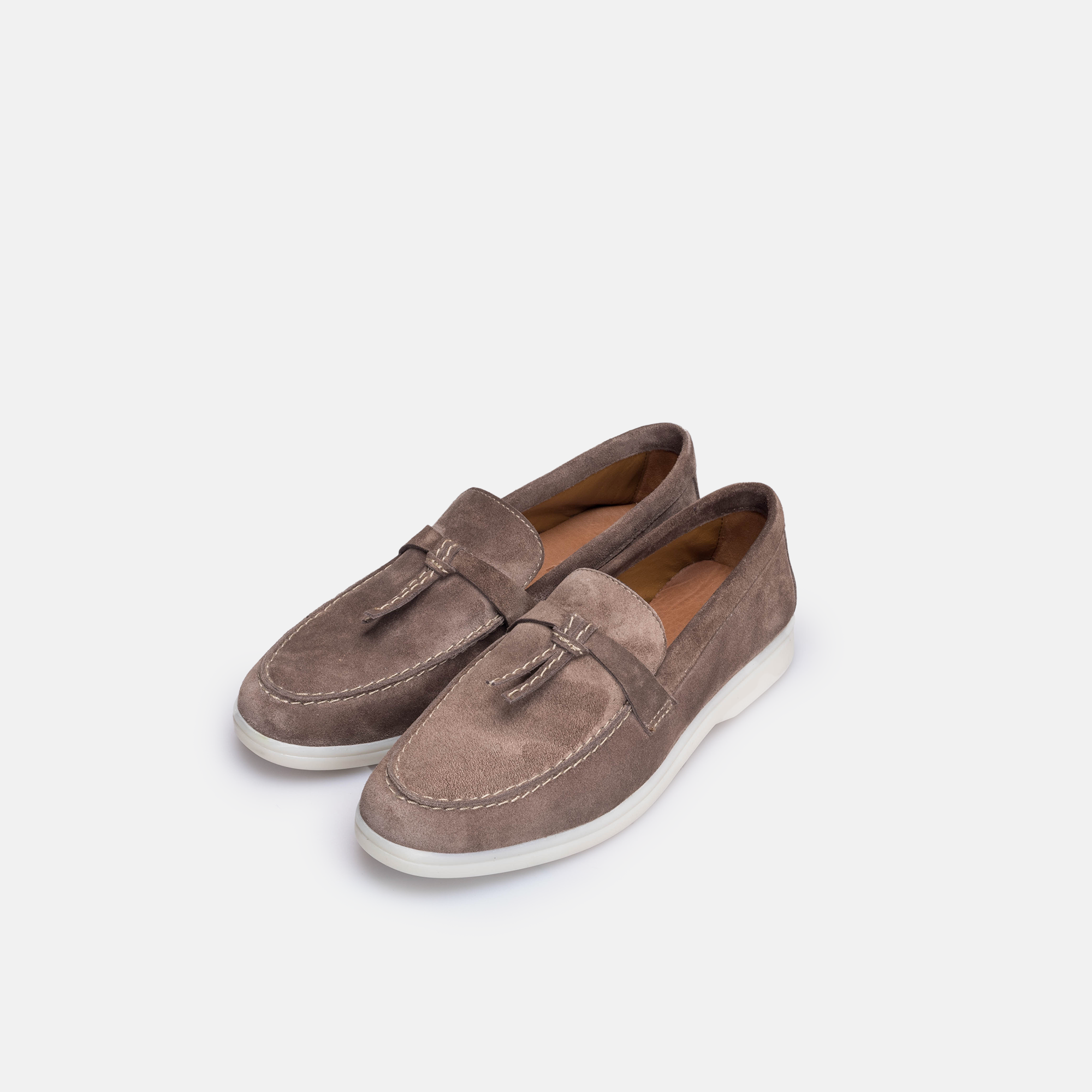 Volzak 1007 mocassin en daim Taupe