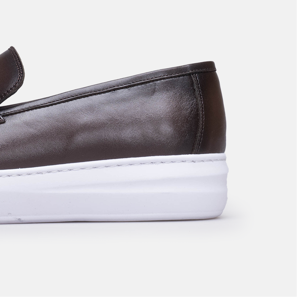 Volzak 5416 basket en cuir Marron
