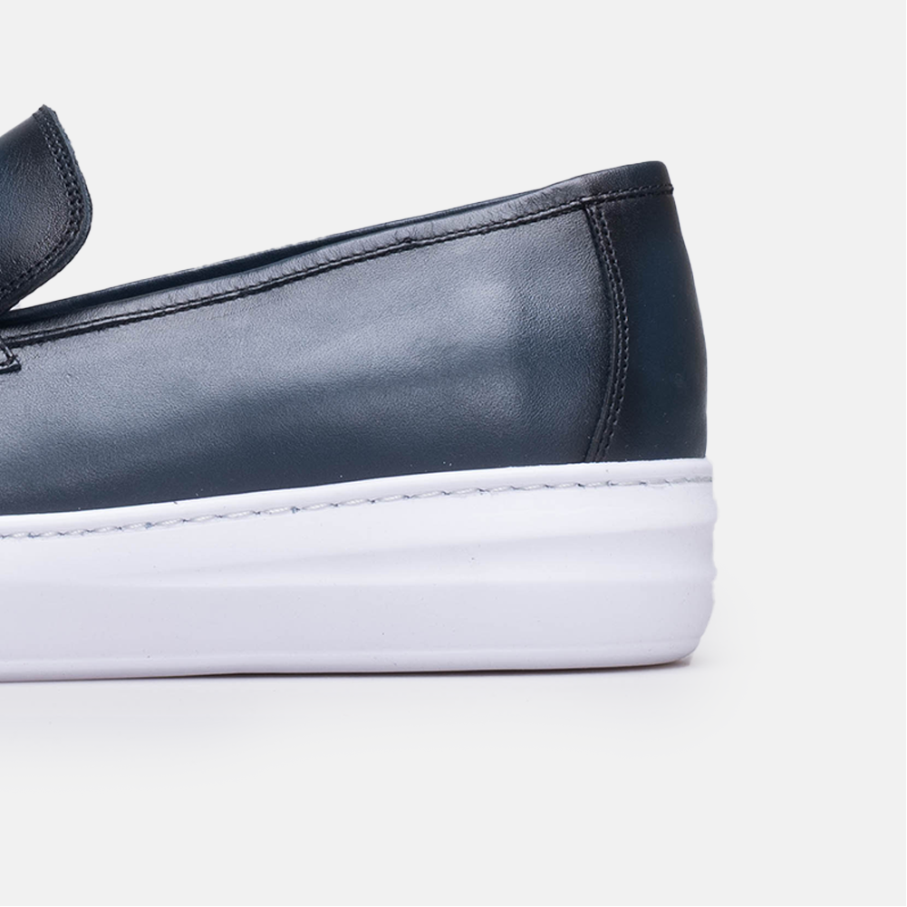 Volzak 5416 basket en cuir Bleu