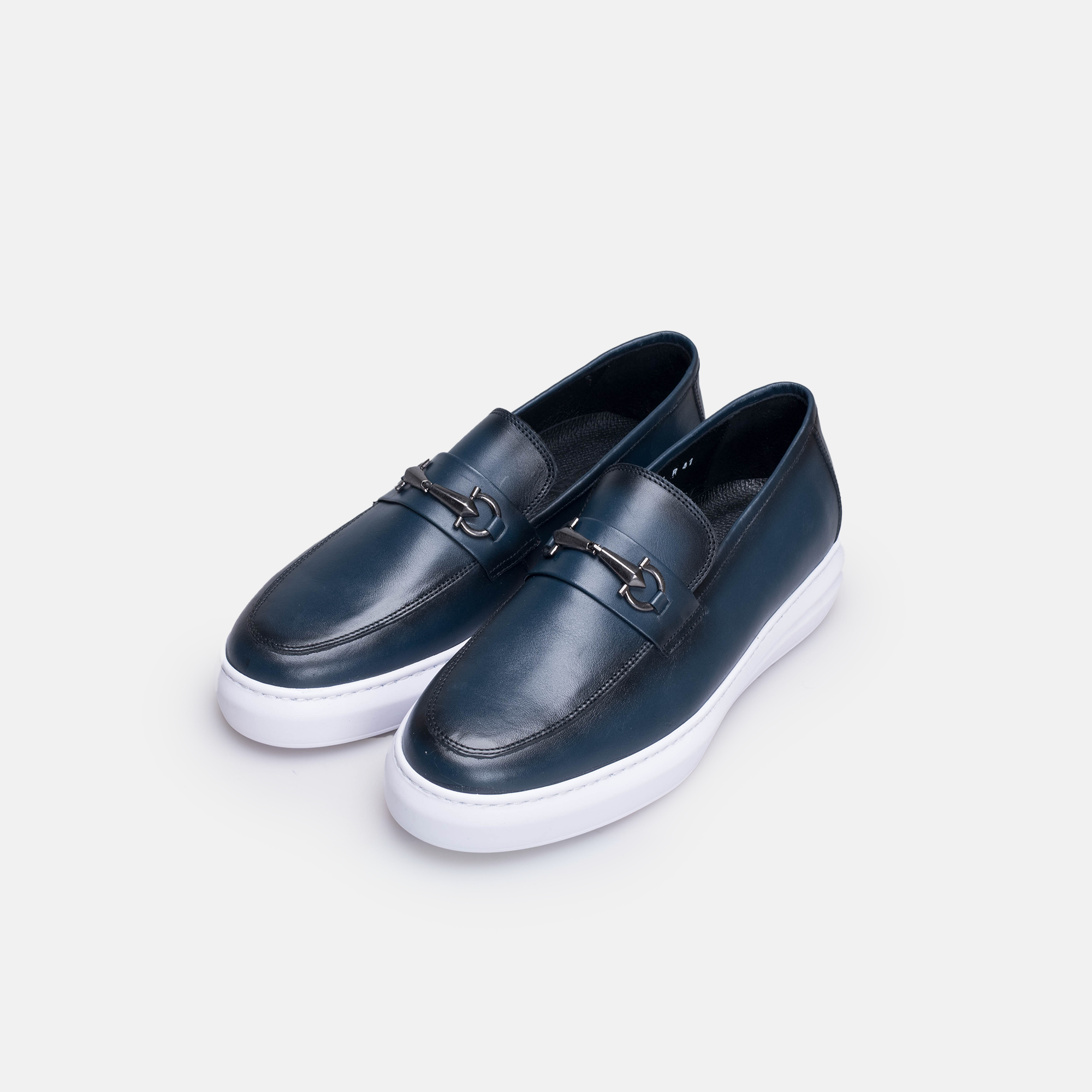 Volzak 5416 basket en cuir Bleu
