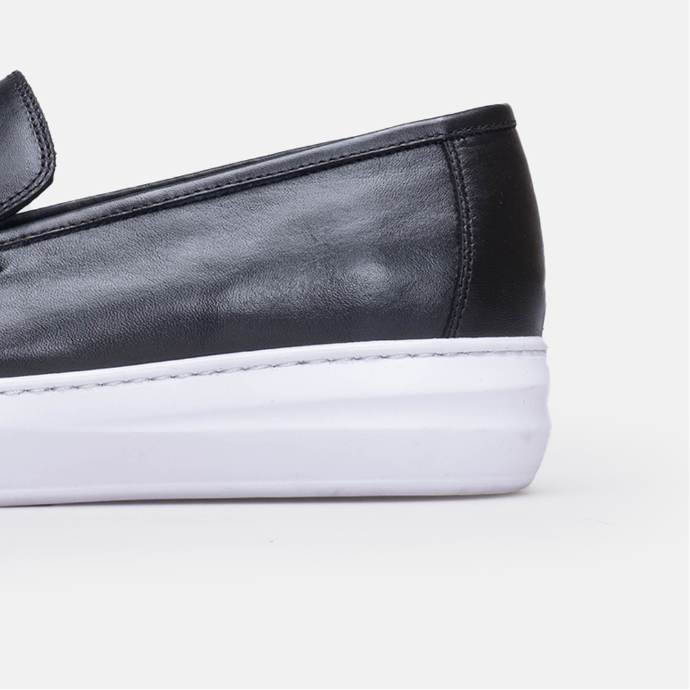Volzak 5416 basket en cuir Noir