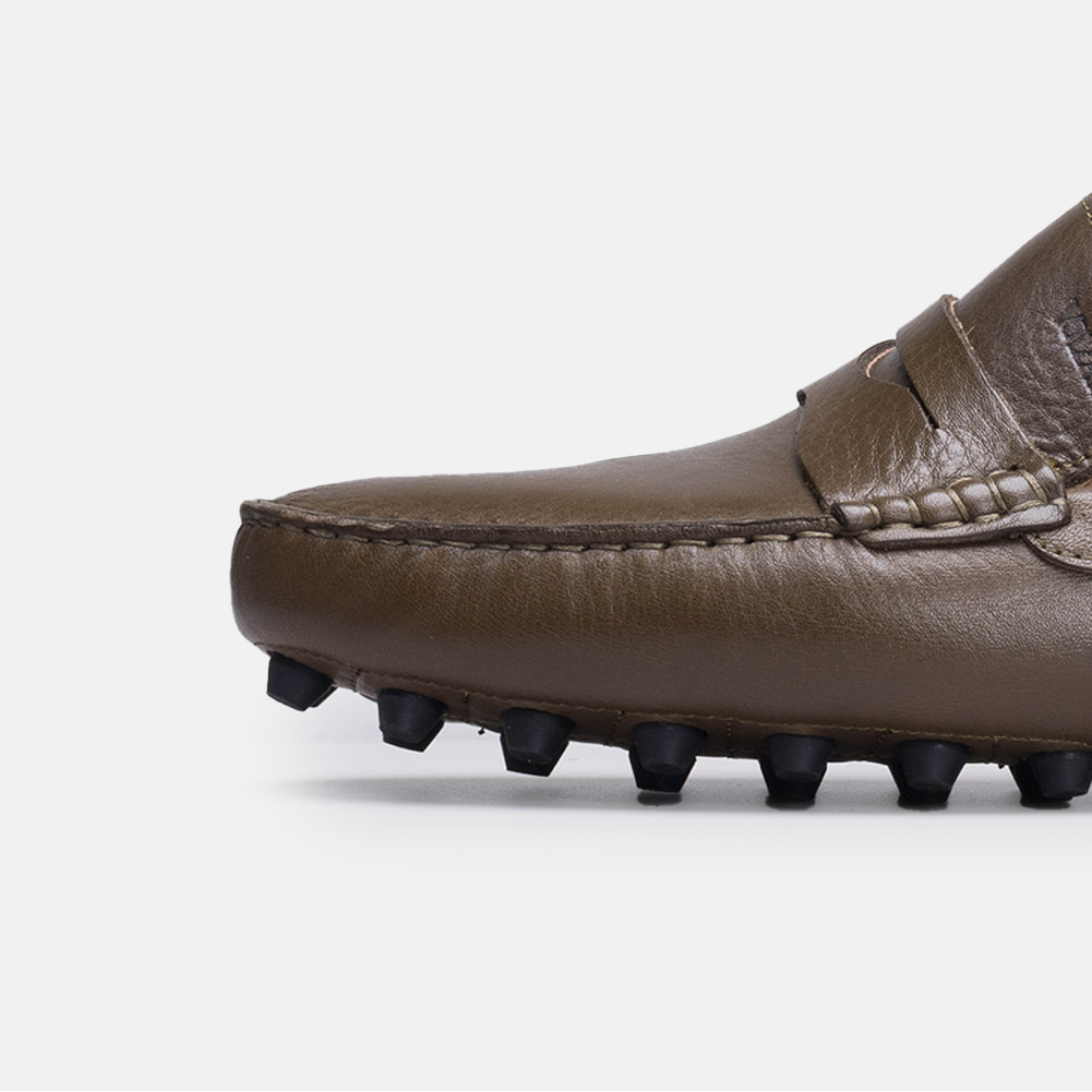 Volzak 2000 Mocassin en cuir Vert