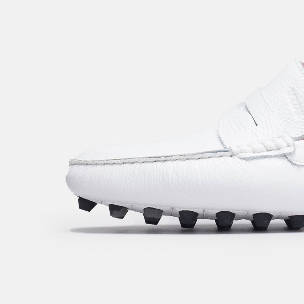 Volzak 2000 Mocassin en cuir Blanc