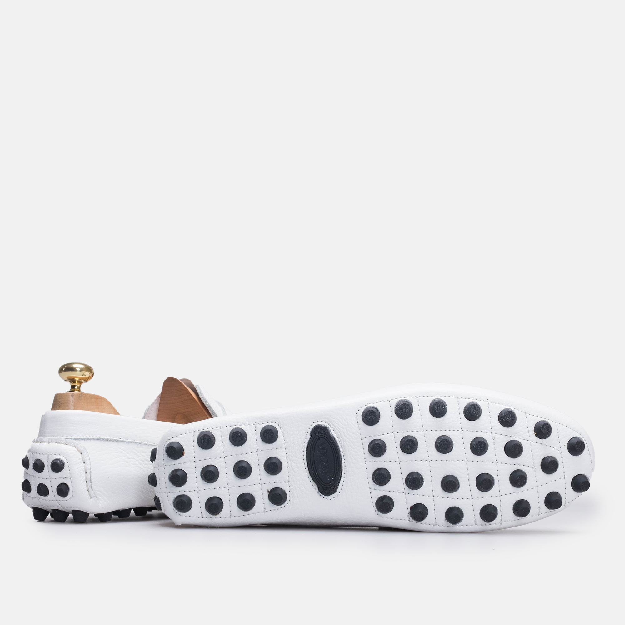 Volzak 2000 Mocassin en cuir Blanc