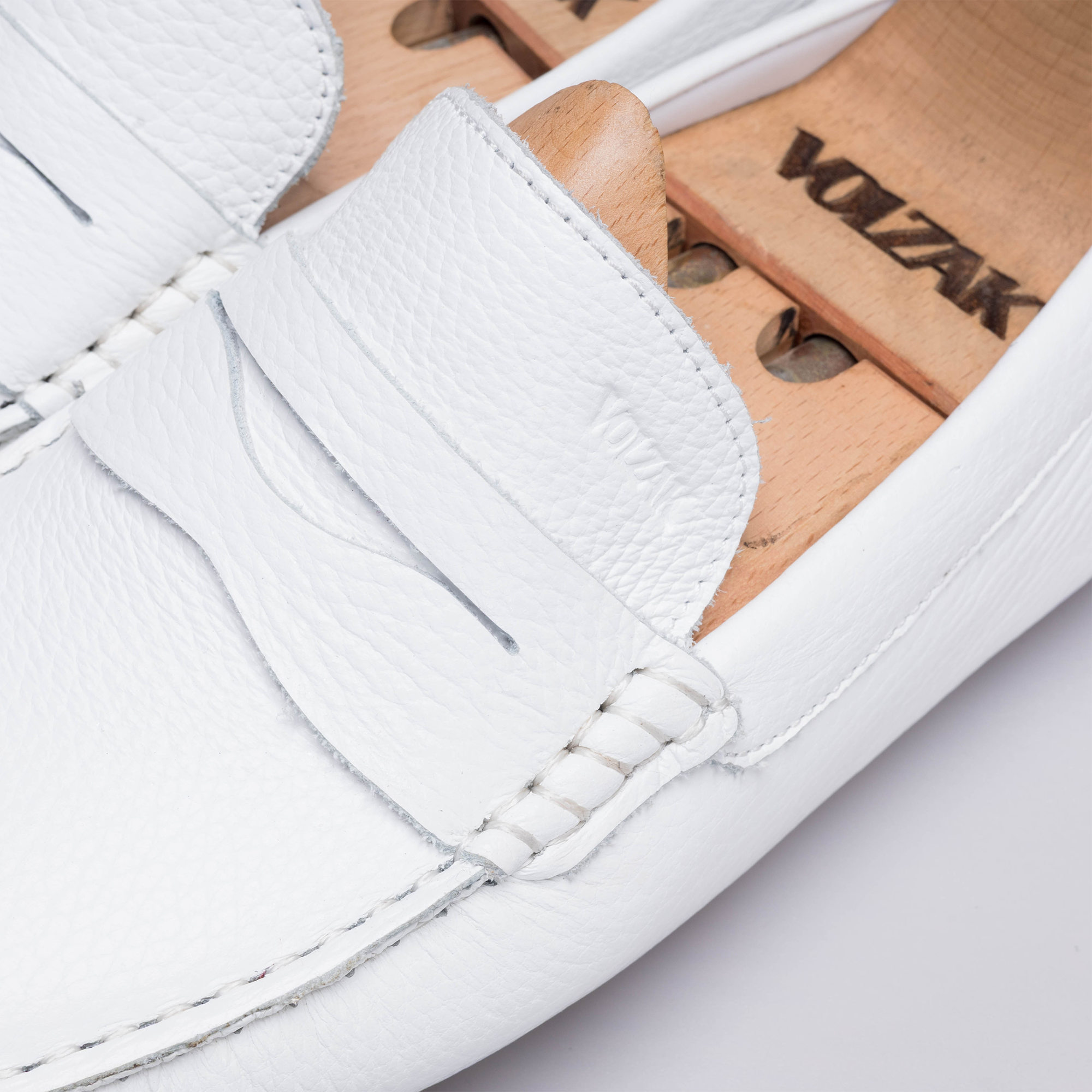 Volzak 2000 Mocassin en cuir Blanc
