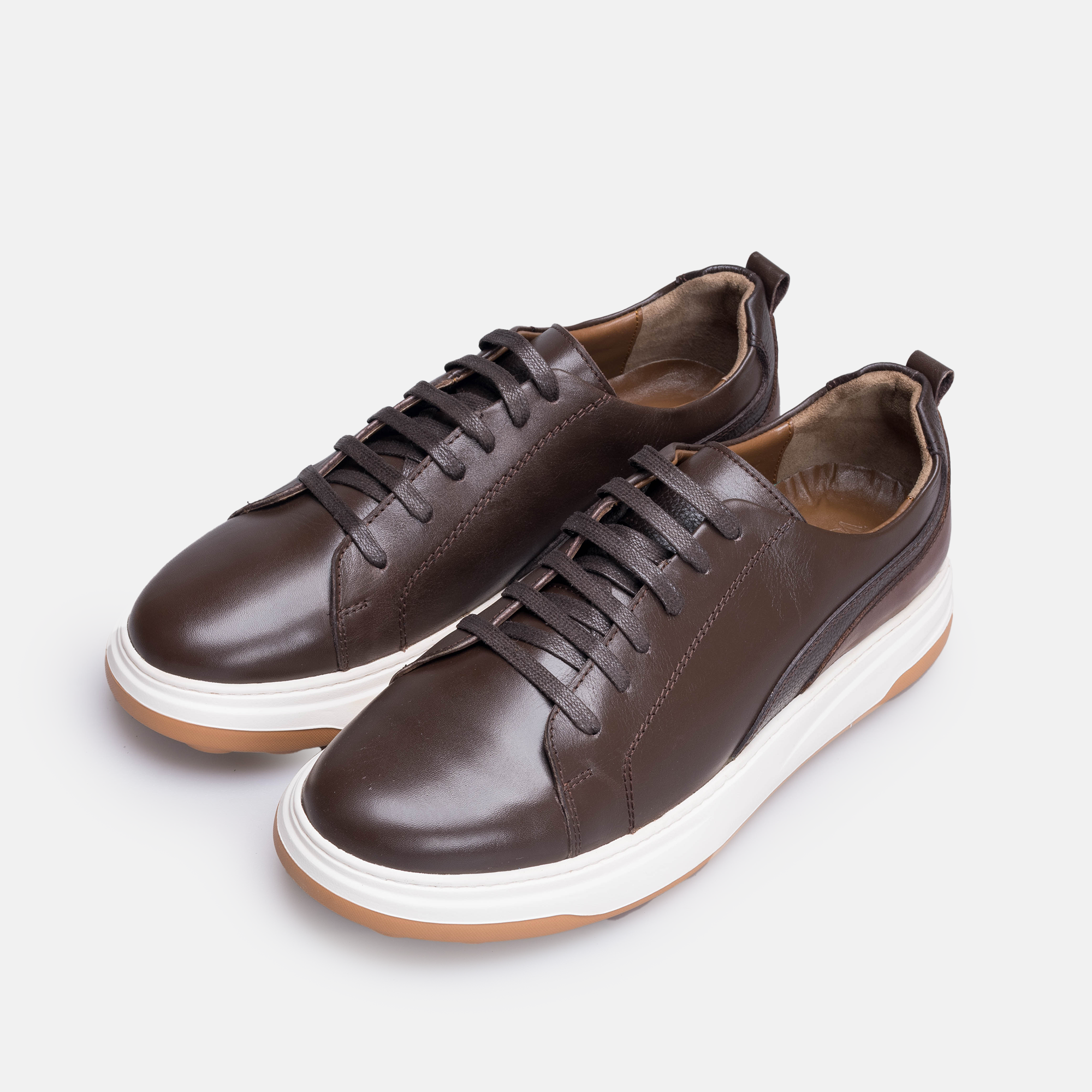 Volzak 6092 basket en cuir Marron