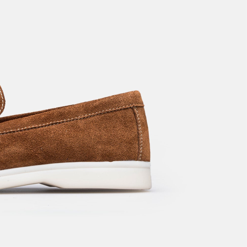 Volzak 1007 mocassin en daim Camel