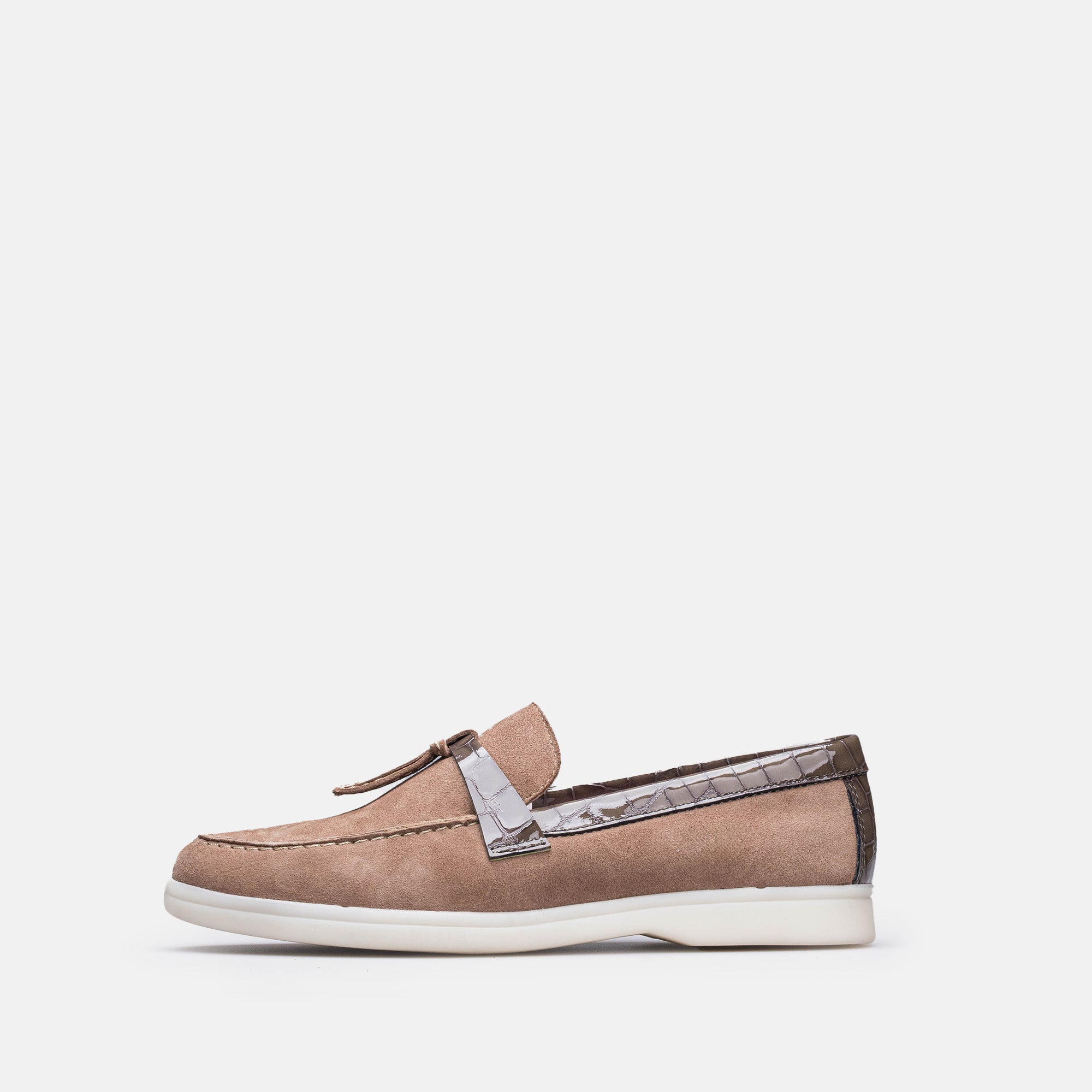 Volzak 1007s mocassin en daim Taupe
