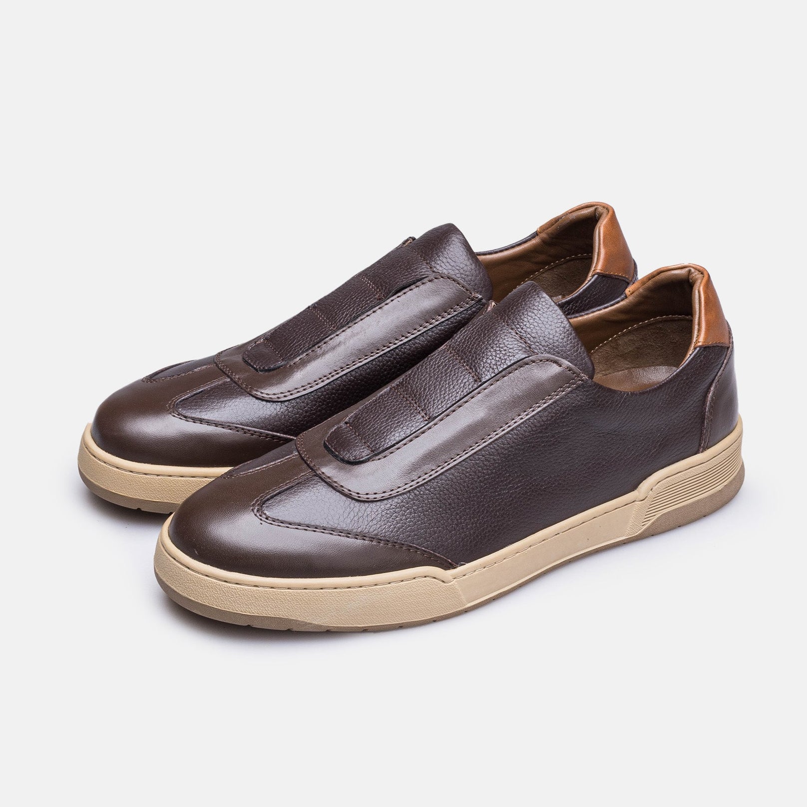 Volzak 200 Basket en cuir Marron