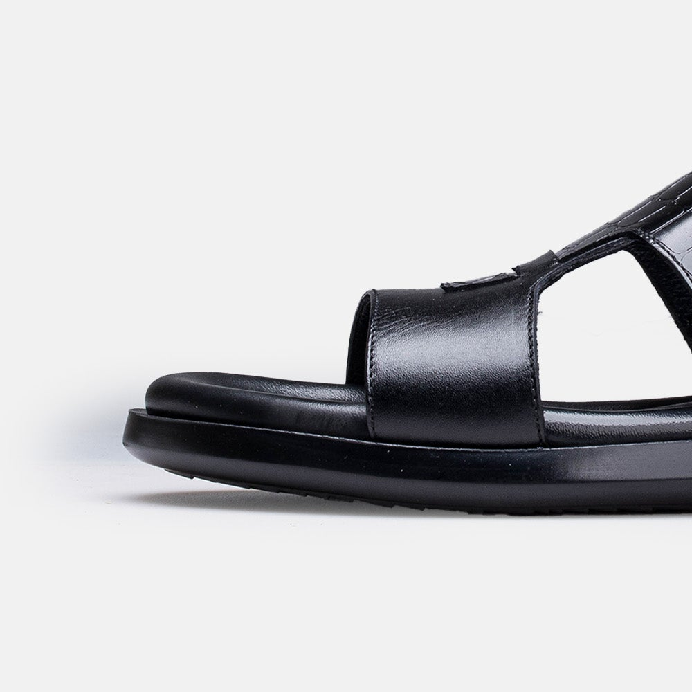 Volzak 5413 Sandale en cuir Noir