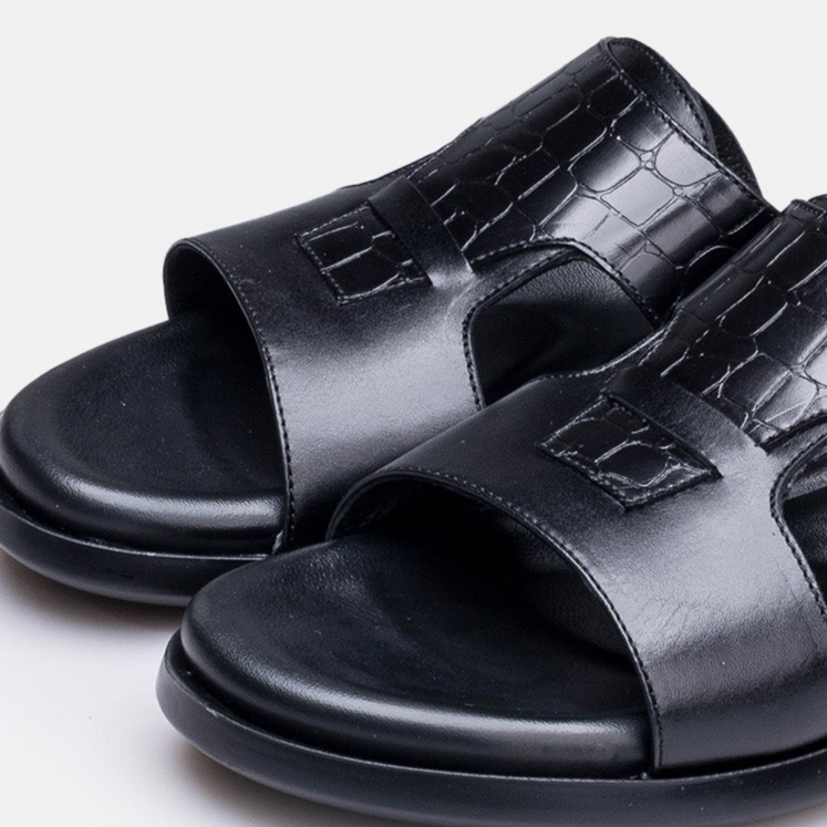 Volzak 5413 Sandale en cuir Noir