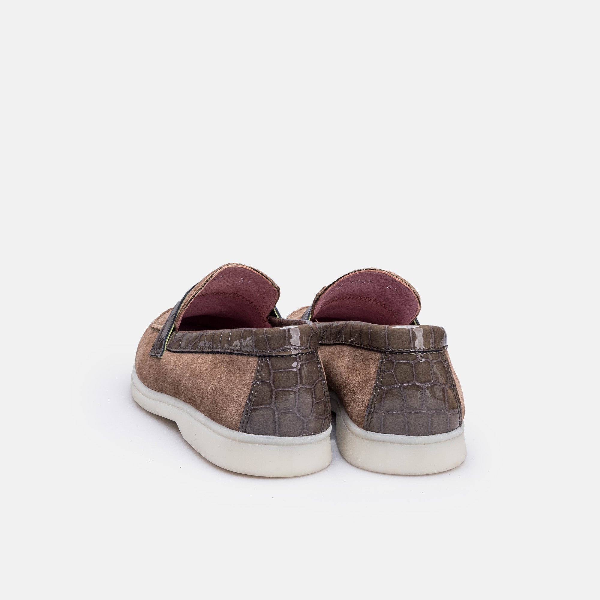 Volzak 1007s mocassin en daim Taupe