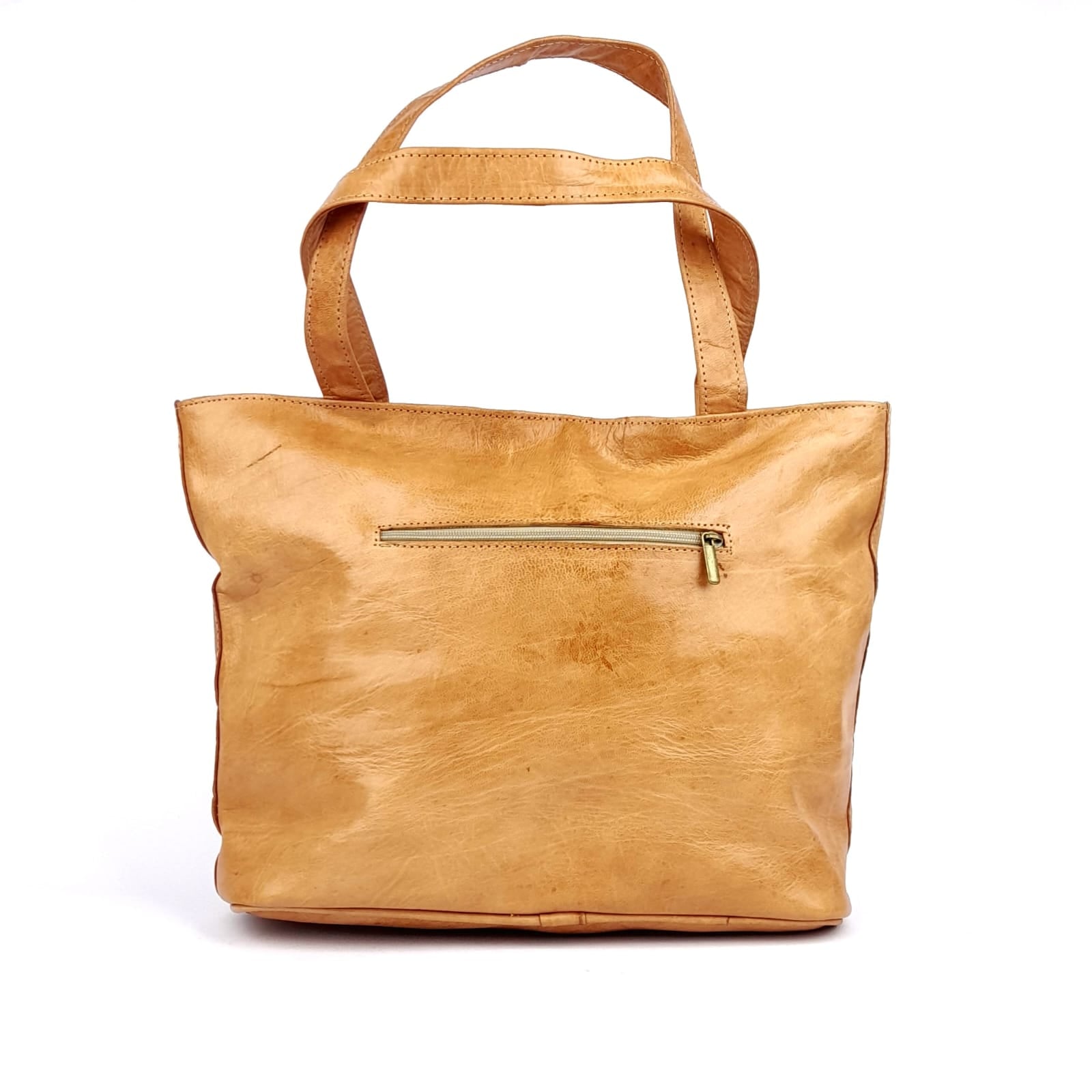 D34 Traditional Leather Handbag Sand