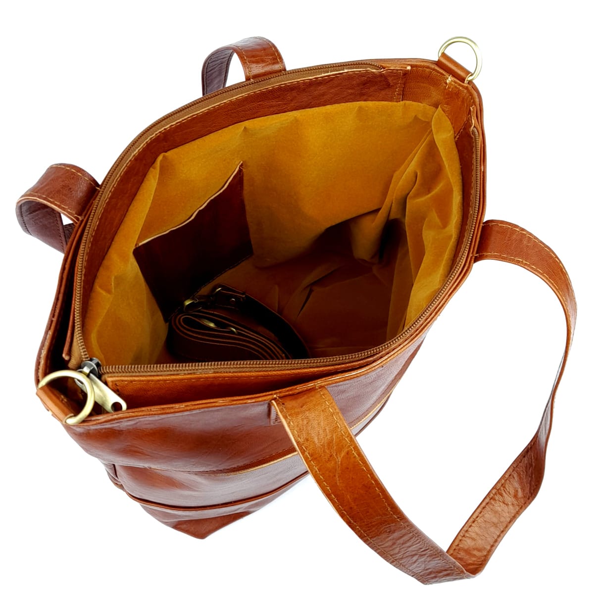 F78 Camel Moroccan Leather Handbag