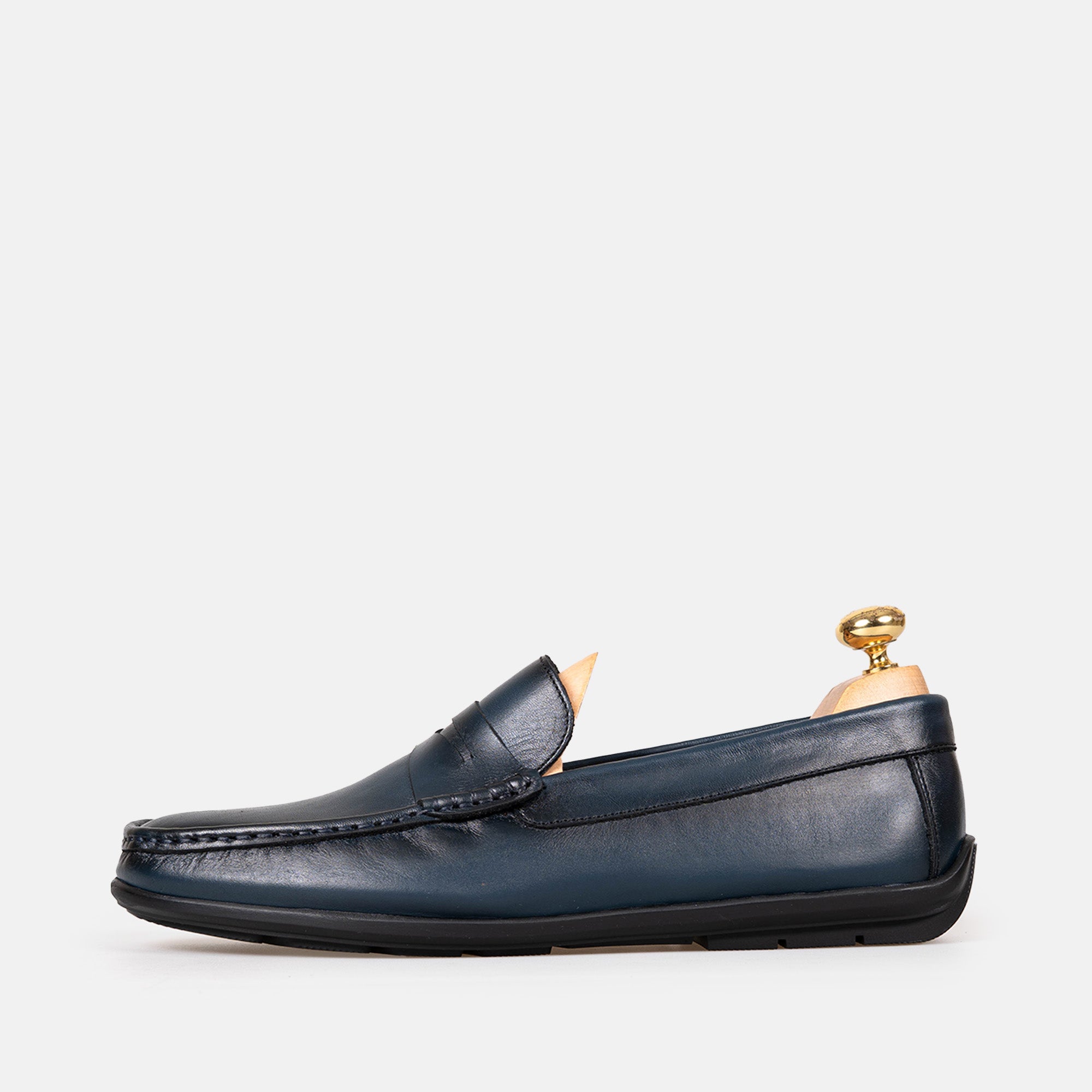 Volzak 5420 Mocassin en cuir Bleu