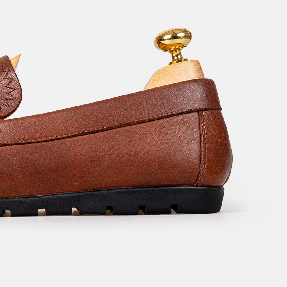 Volzak 0100 Mocassin en cuir Camel